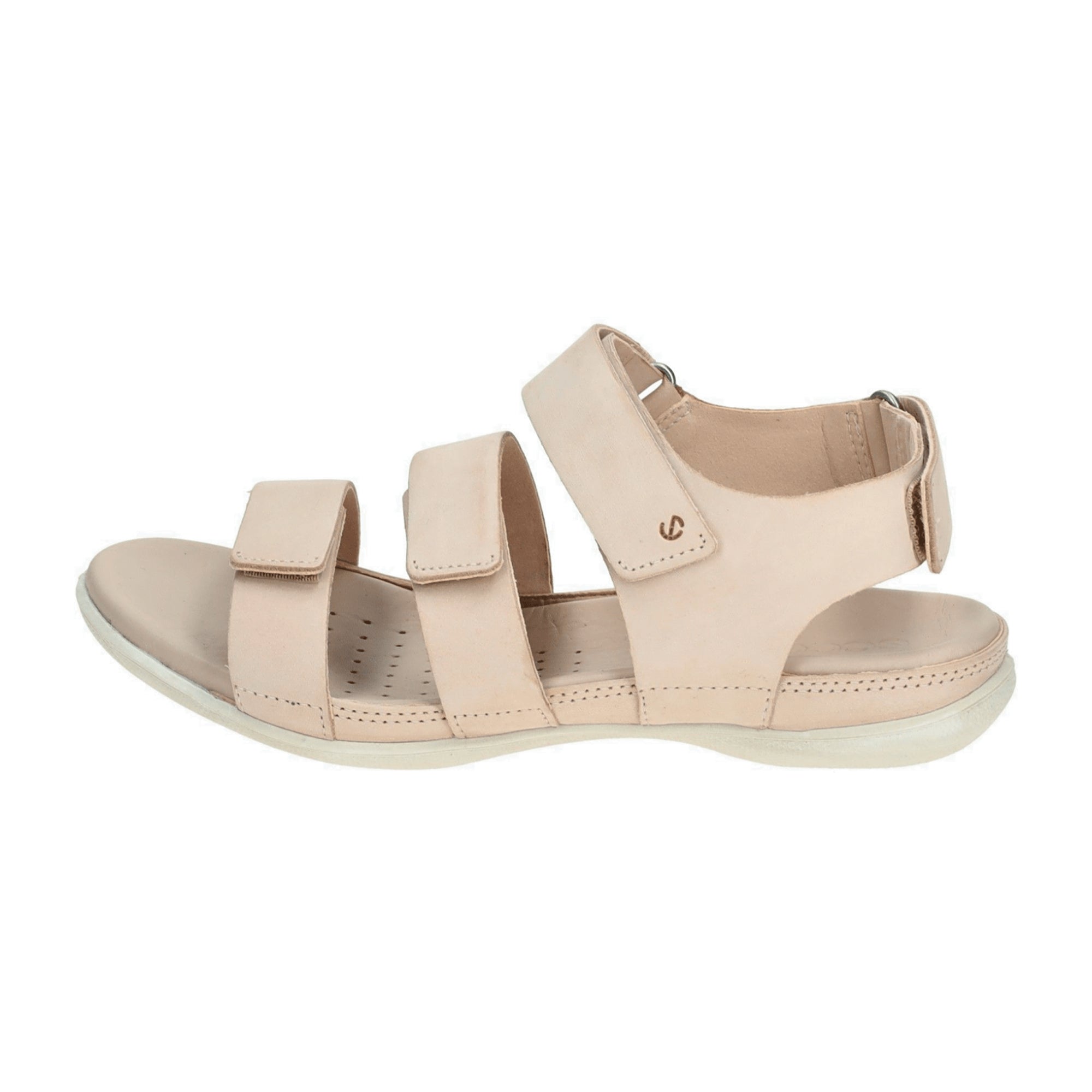 Ecco Flash Women's Pink Nubuck Sandals with Velcro Closure