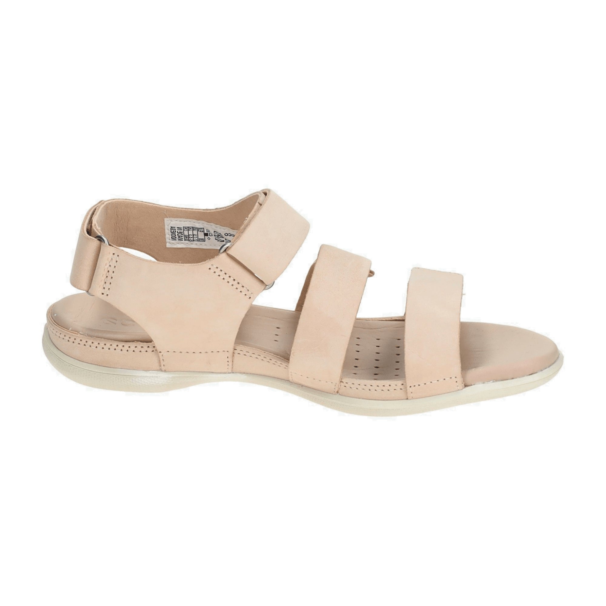 Ecco Flash Women's Pink Nubuck Sandals with Velcro Closure
