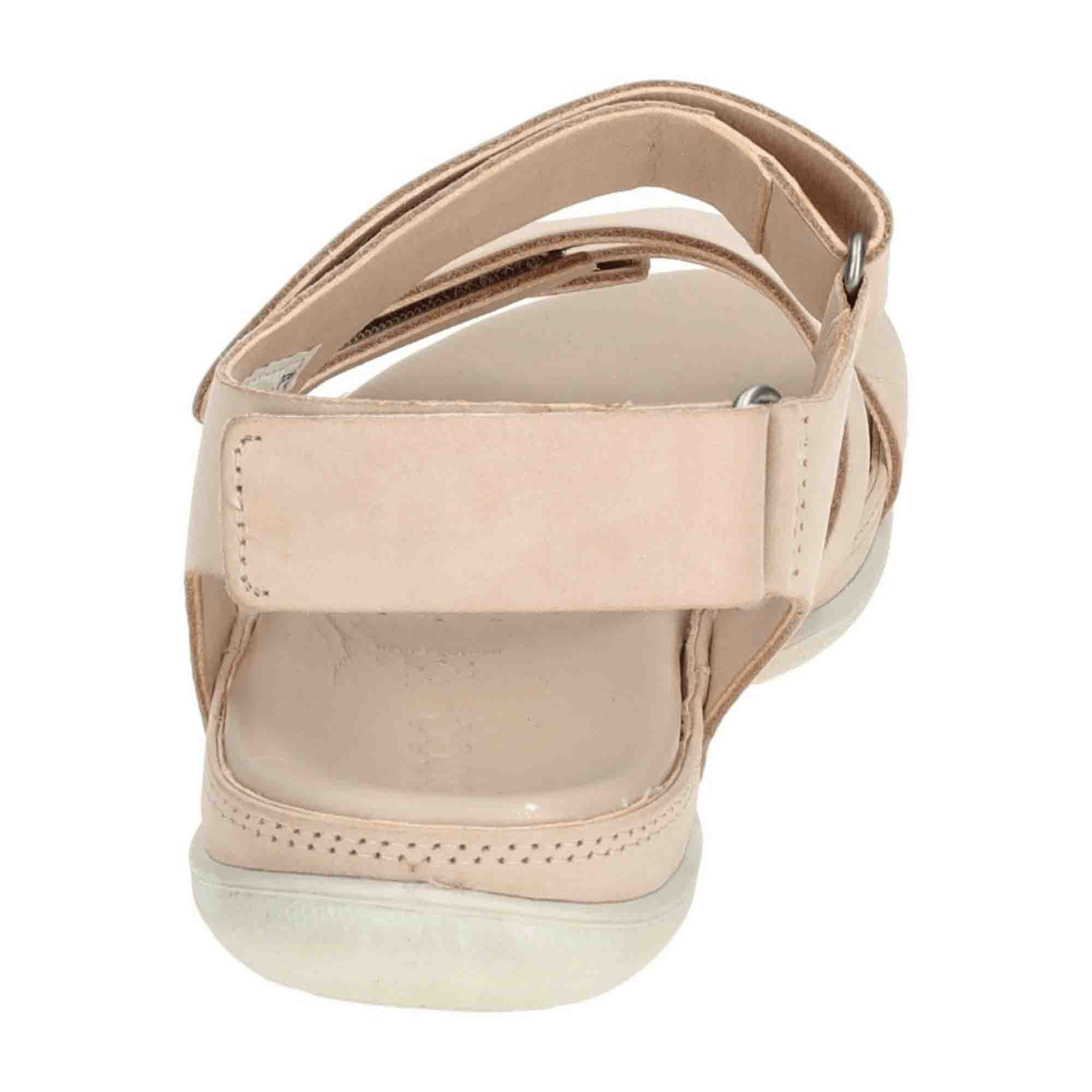Ecco Flash Women's Pink Nubuck Sandals with Velcro Closure