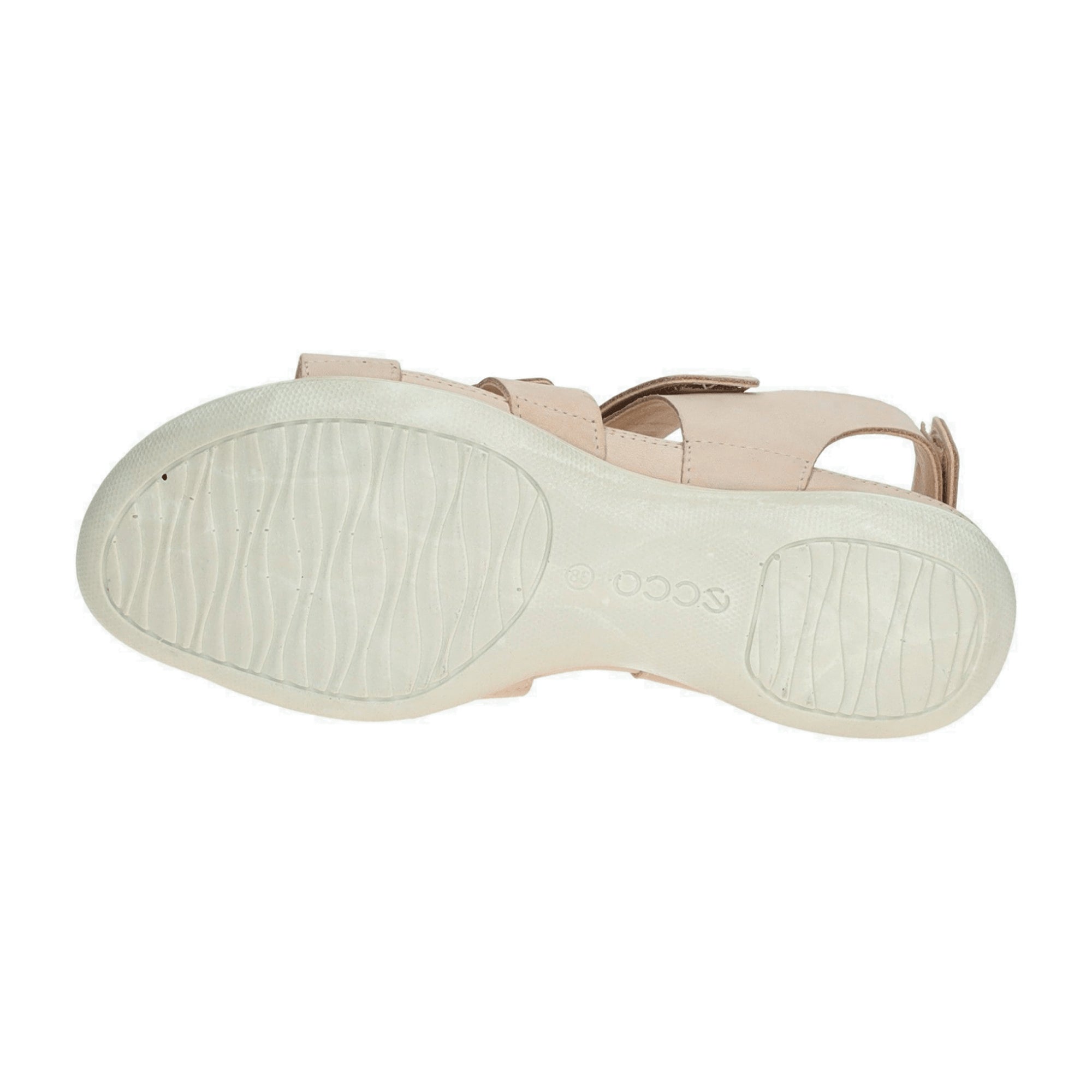 Ecco Flash Women's Pink Nubuck Sandals with Velcro Closure