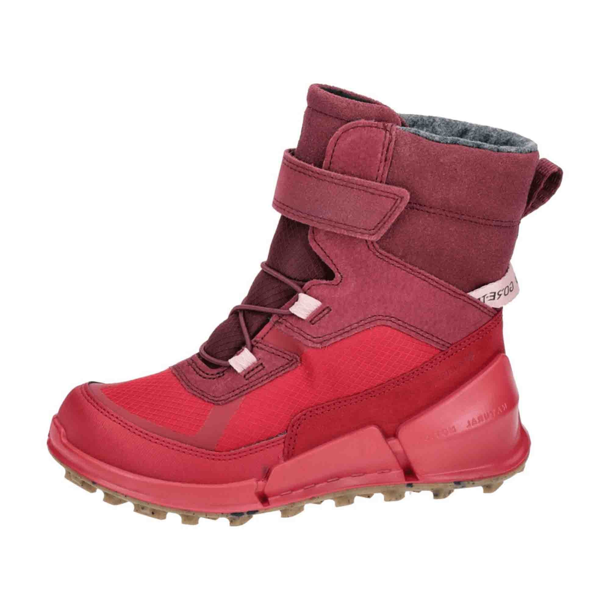 Ecco Biom Kids Boots Waterproof Gore-Tex Red Winter Boots for Childr