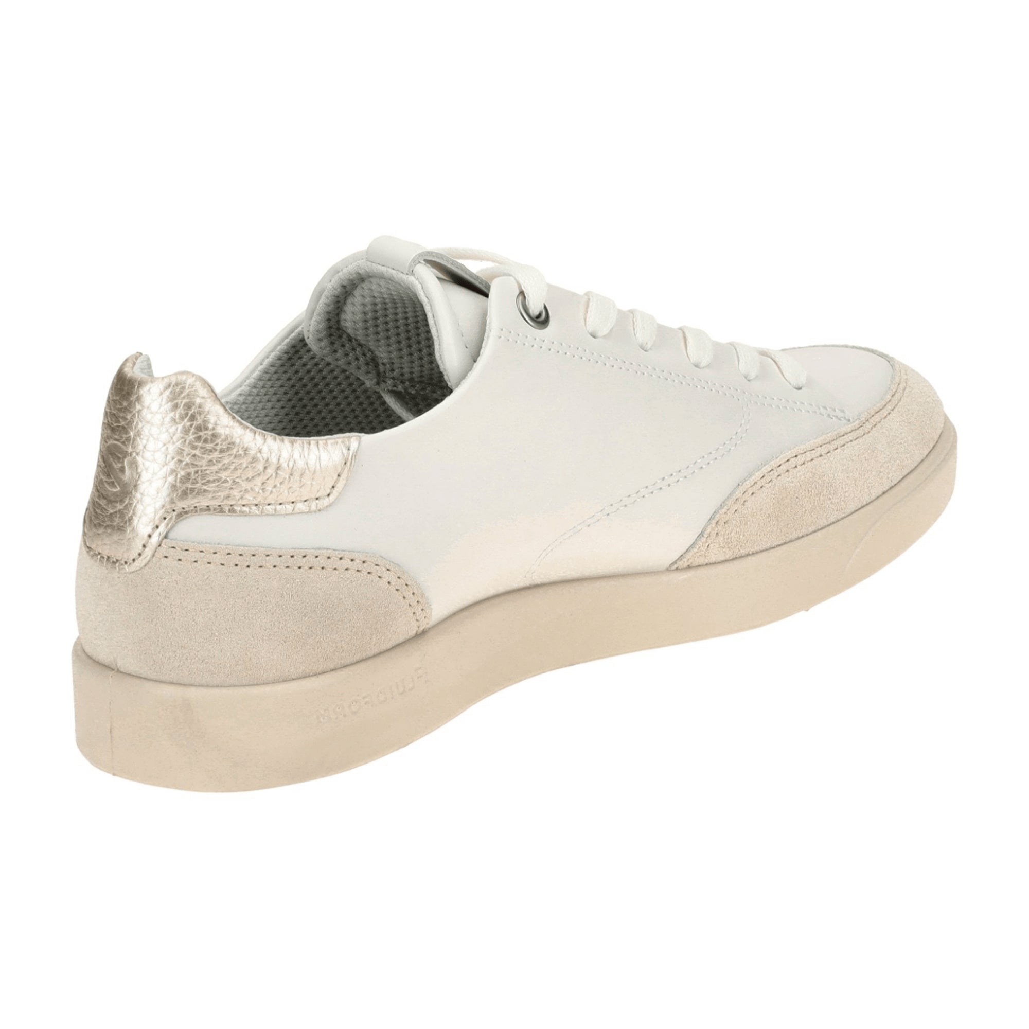 Ecco Street Lite Women's Sneakers - Durable & Stylish Casual Shoes in White/Beige, Model 212853