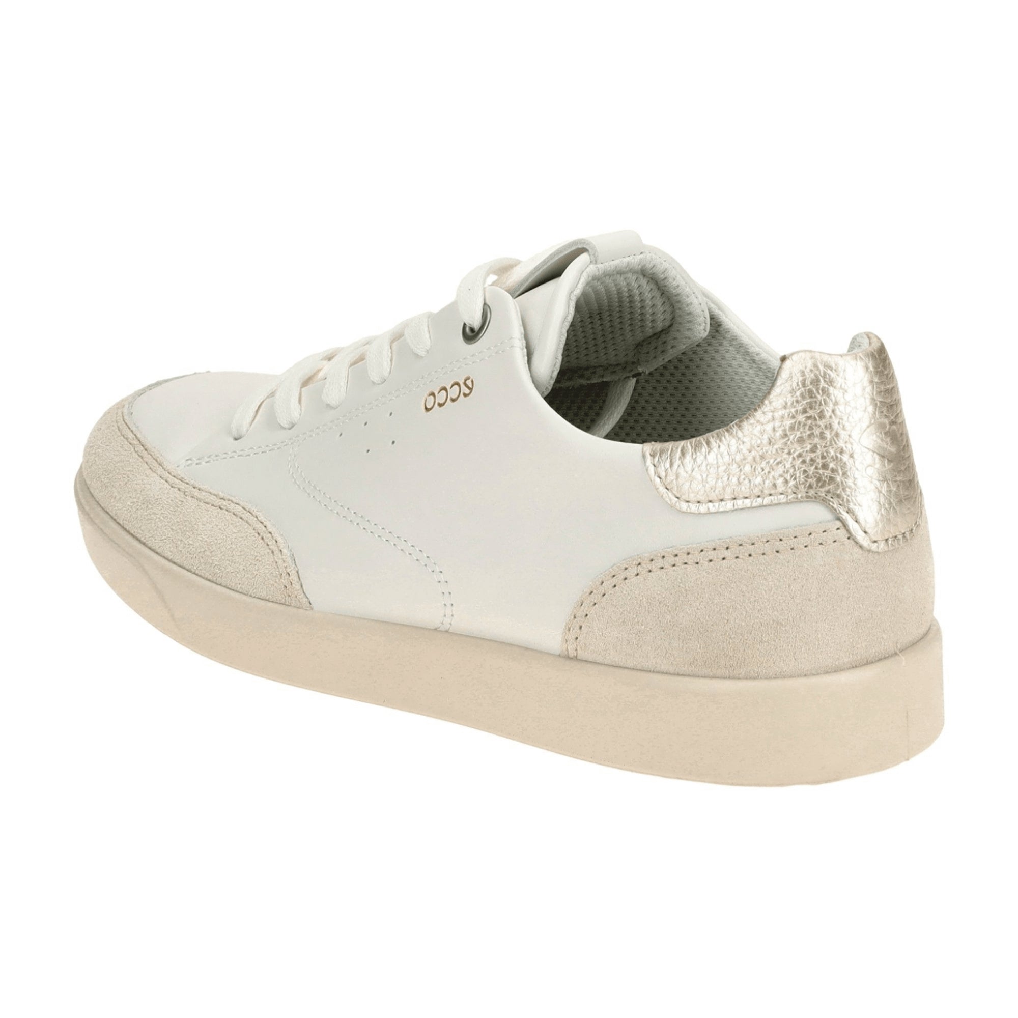 Ecco Street Lite Women's Sneakers - Durable & Stylish Casual Shoes in White/Beige, Model 212853