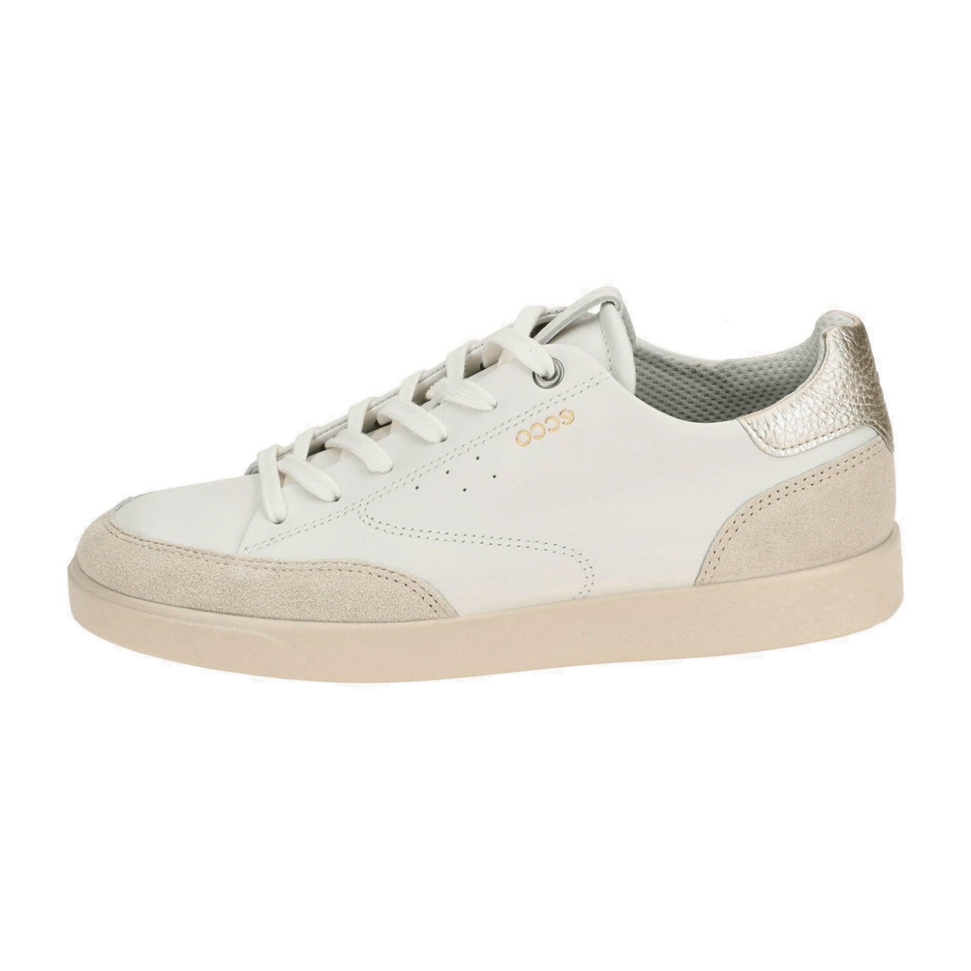 Ecco Street Lite Women's Sneakers - Durable & Stylish Casual Shoes in White/Beige, Model 212853