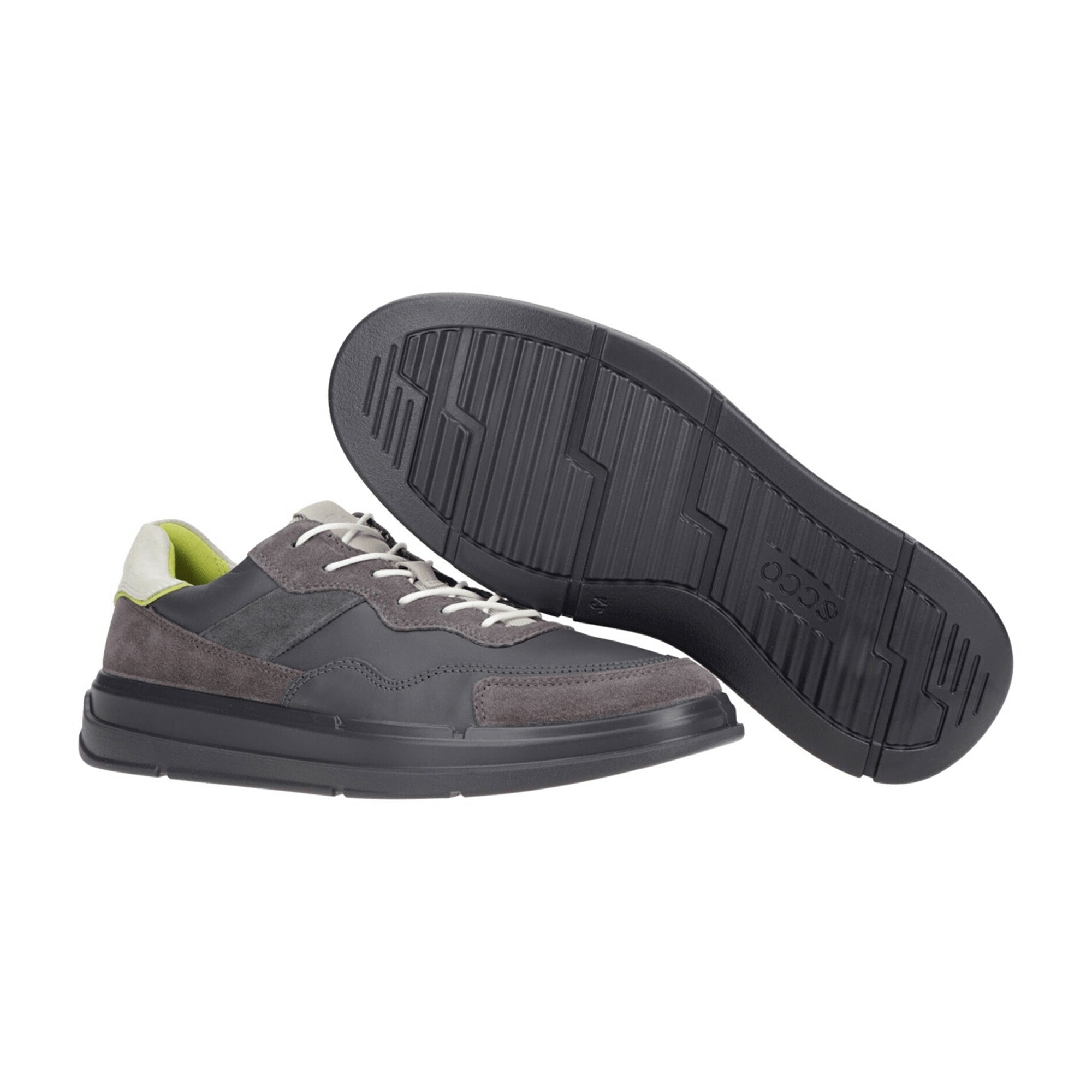 Ecco Men's Stylish Grey Shoes - Durable & Comfortable Footwear for Everyday Wear
