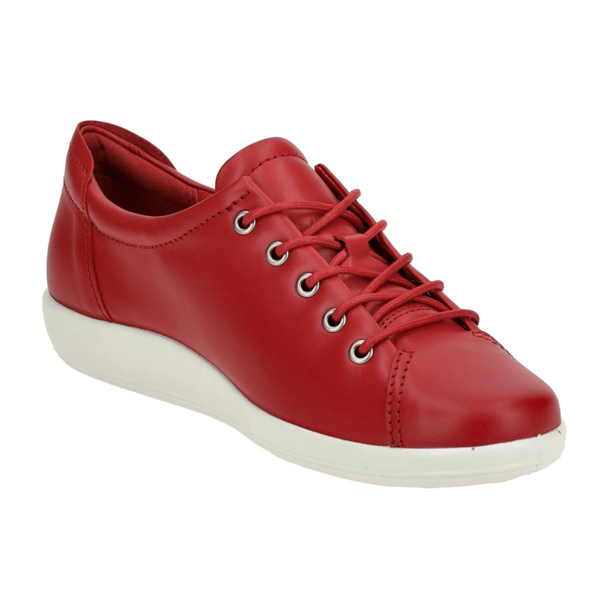 Ecco SOFT 2.0 Women's Red Comfort Shoes - Stylish & Durable