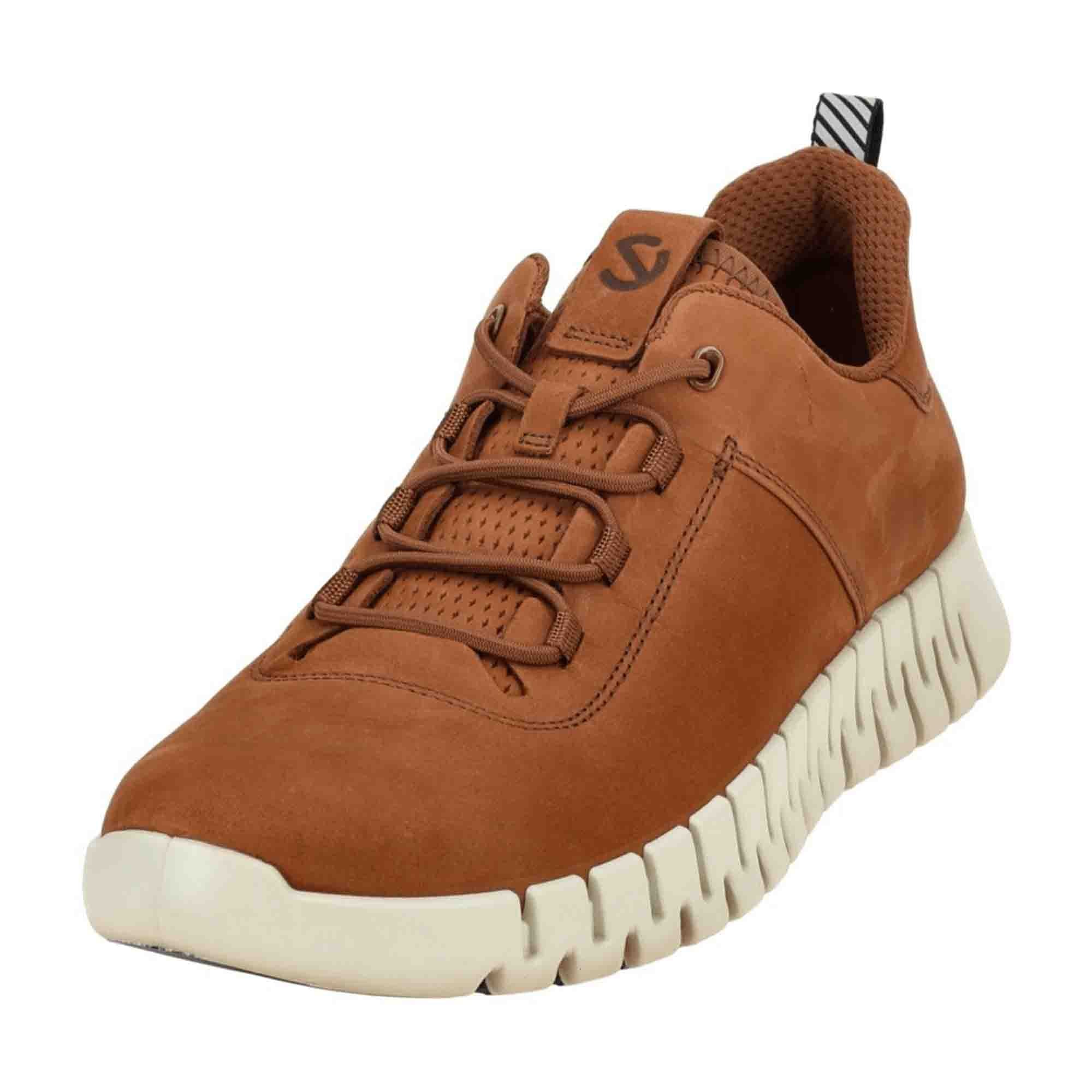 Ecco Gruuv Men's Brown Mink Sneakers 525204 | Stylish & Durable Casual Shoes for Women