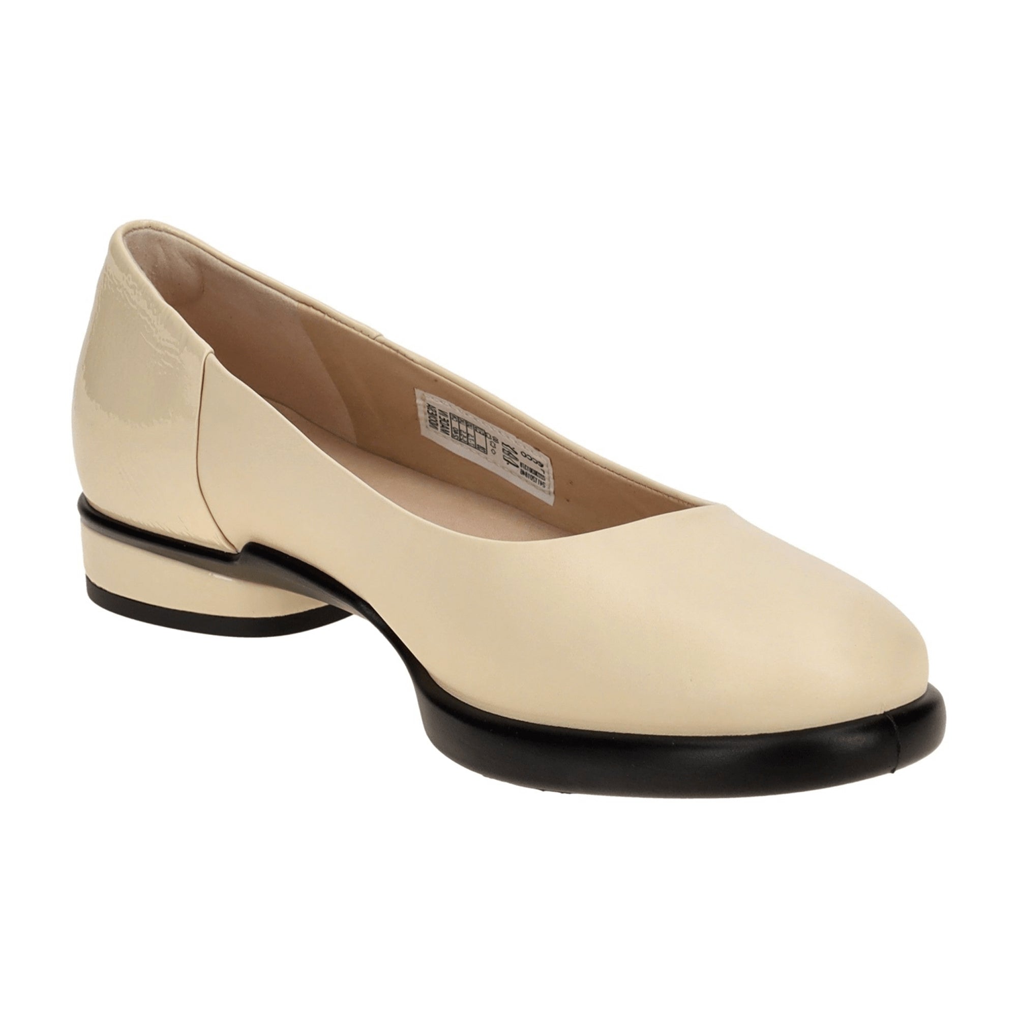 Ecco Sculpted Ballerina Flats for Women in Beige - Durable & Stylish Footwear, Model 222303