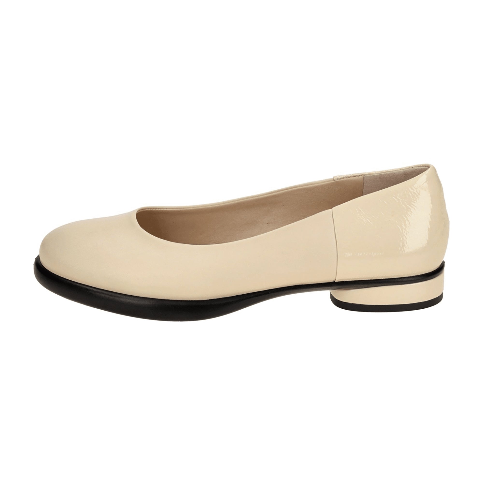 Ecco Sculpted Ballerina Flats for Women in Beige - Durable & Stylish Footwear, Model 222303