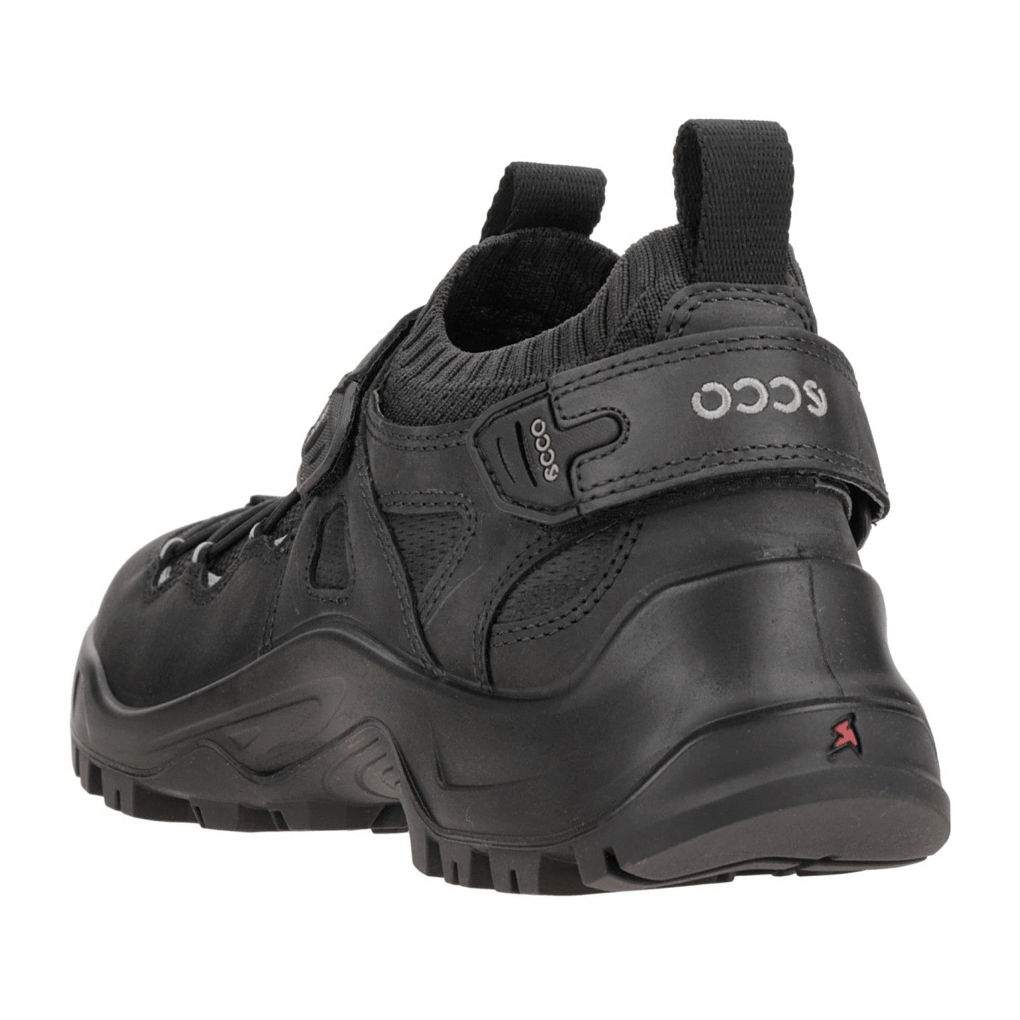 Ecco Offroad Men's Black Sandals with Velcro Closure 822334 - Durable & Stylish