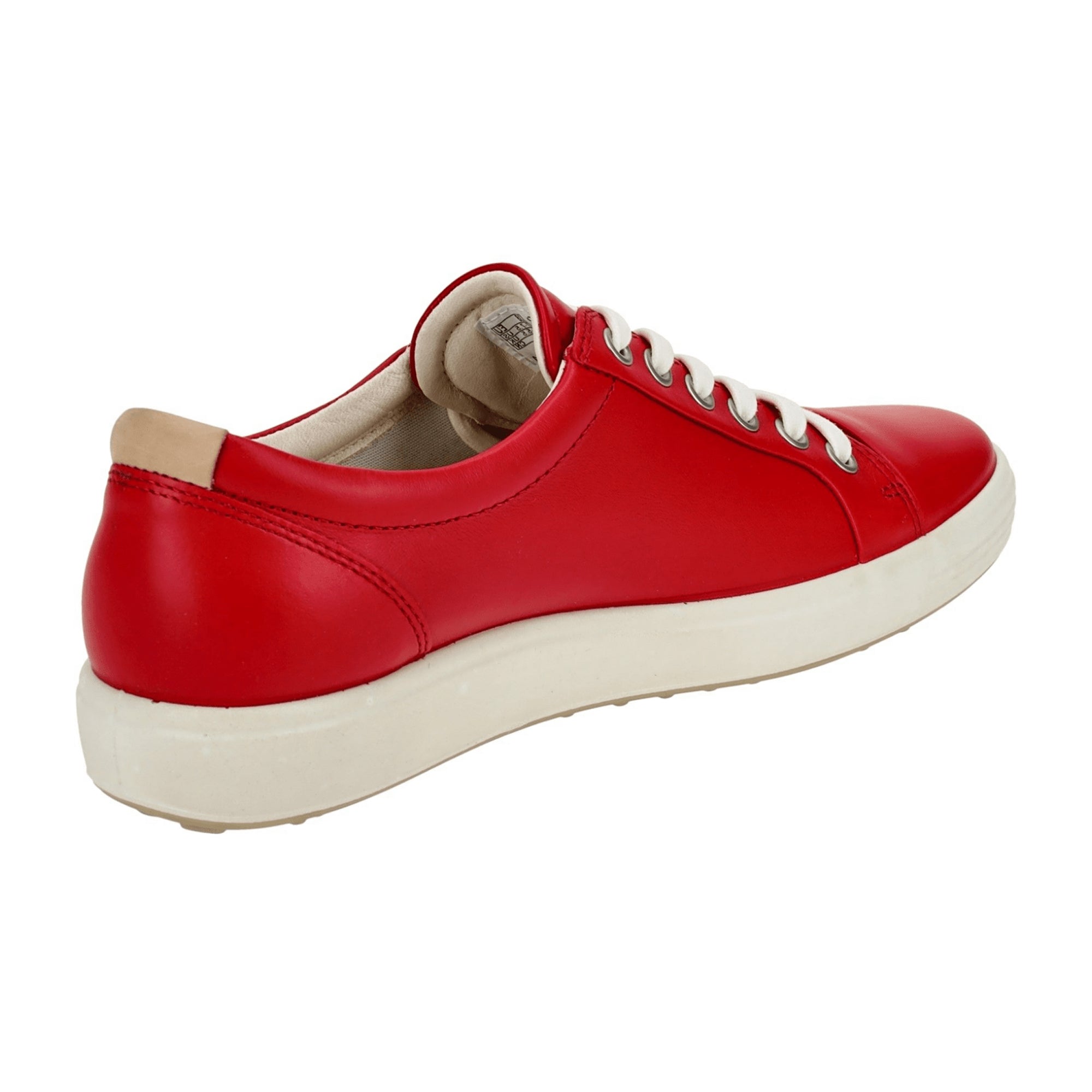 Ecco Soft 7 Women's Red Sneakers - Durable & Stylish Chili Red Casual Shoes, SKU 430003