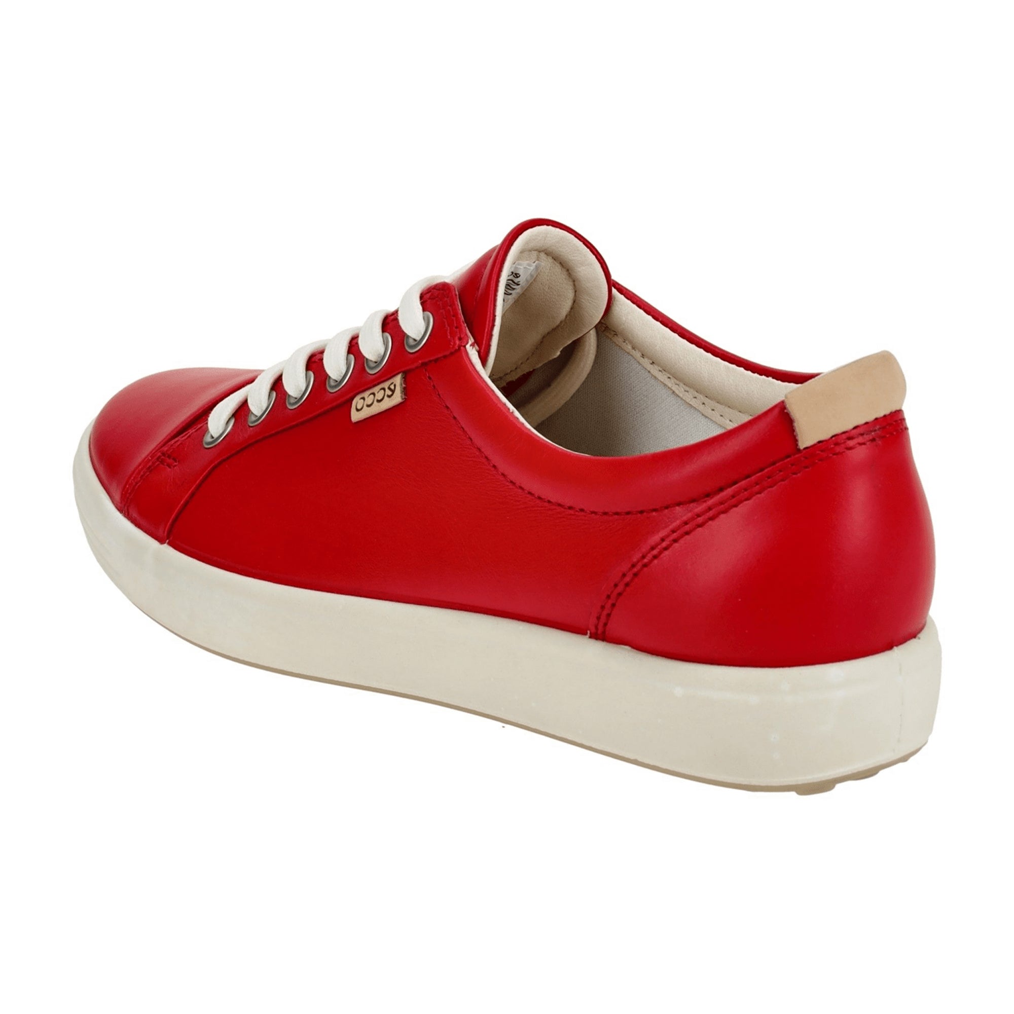 Ecco Soft 7 Women's Red Sneakers - Durable & Stylish Chili Red Casual Shoes, SKU 430003