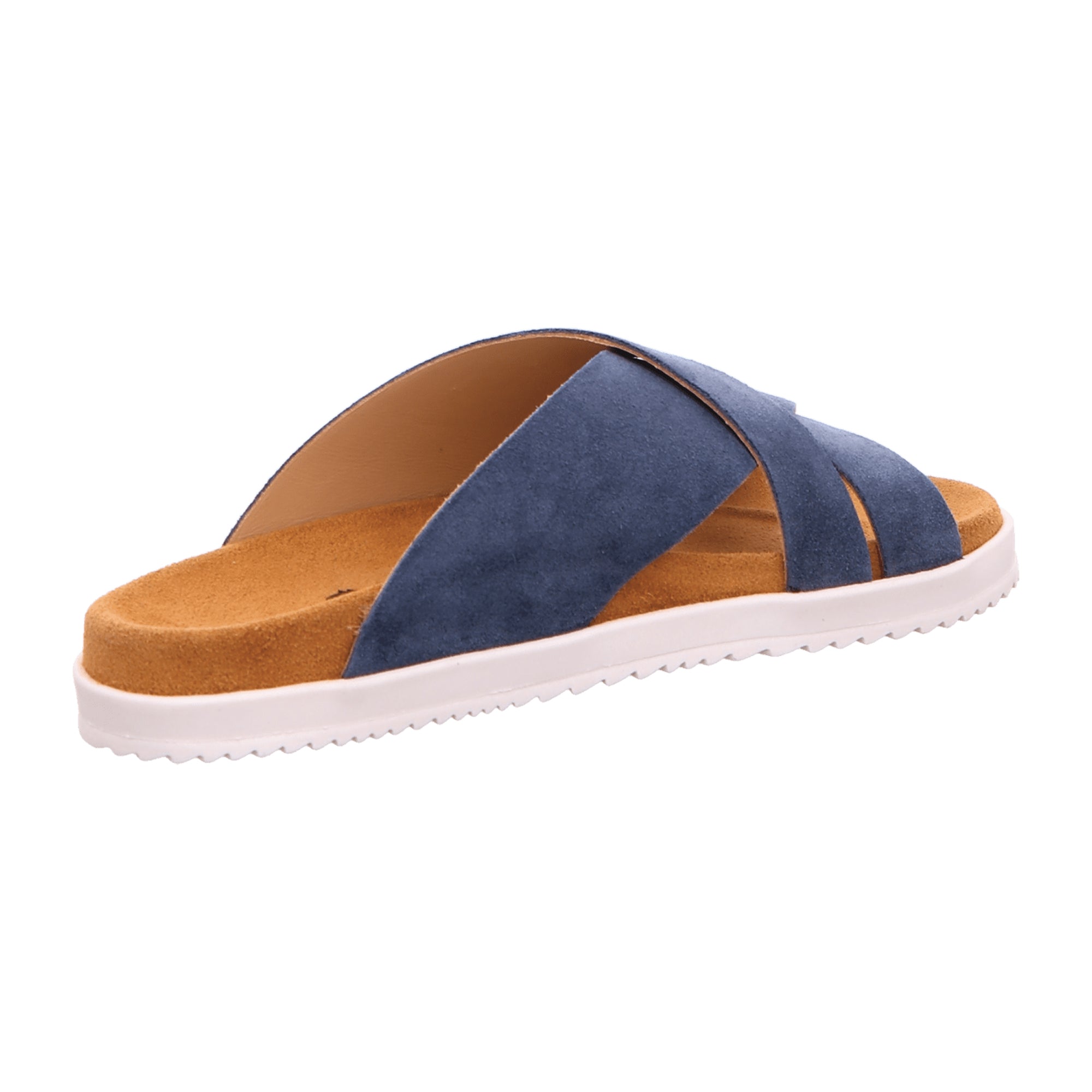 Haflinger Sienna Women's Summer Slides - Stylish Blue Comfort Sandals