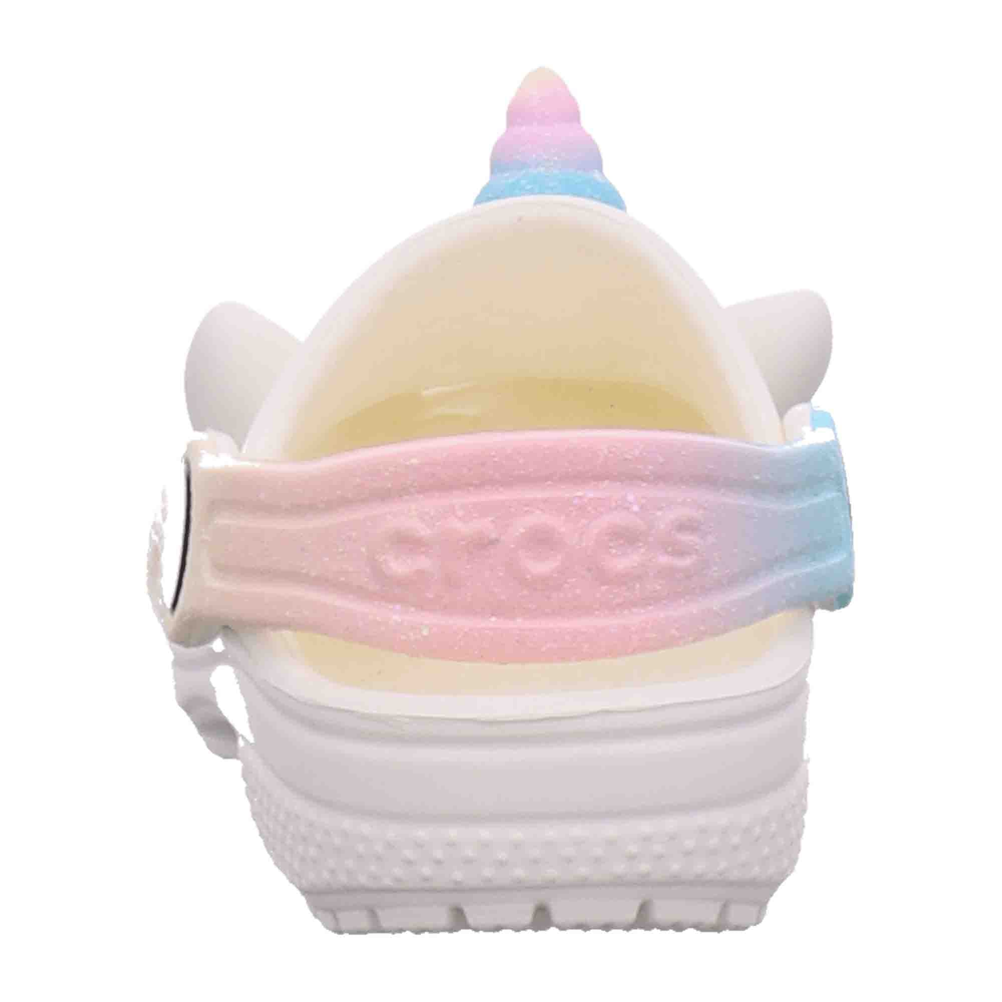 Crocs Classic Rainbow Kids Clogs - Stylish & Durable White