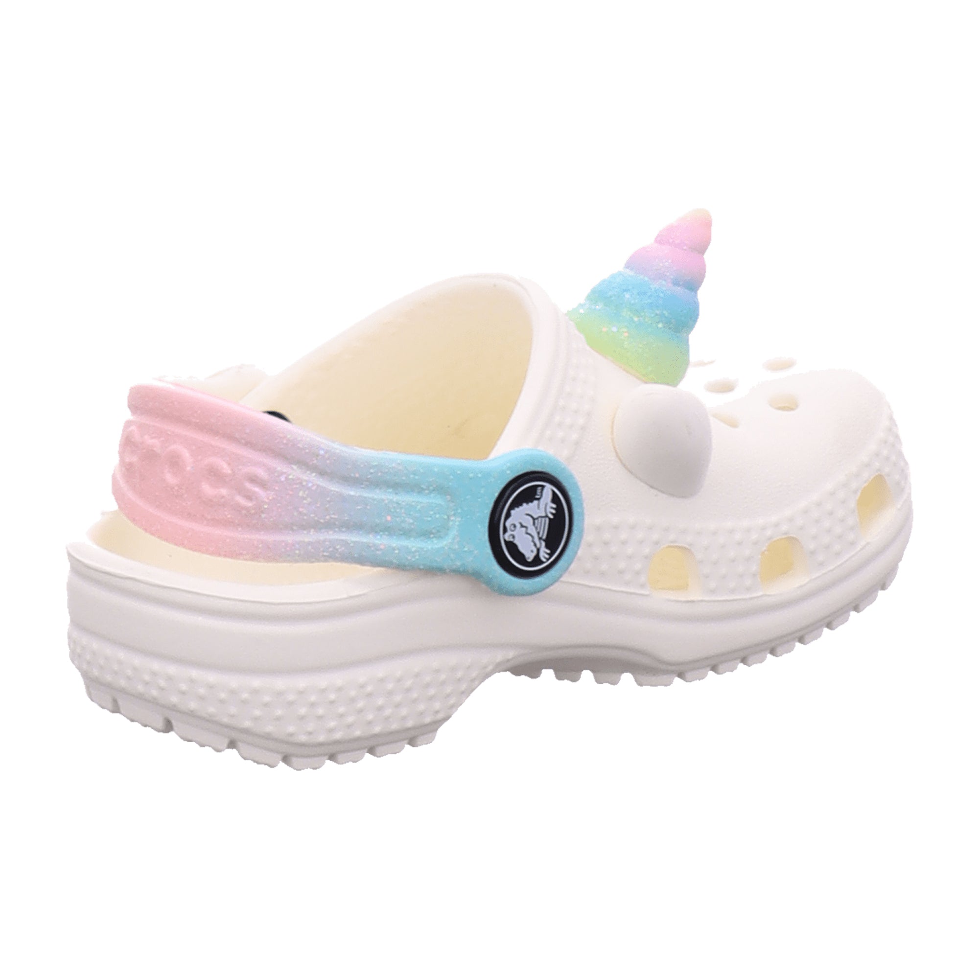 Crocs Classic Rainbow Kids Clogs - Stylish & Durable White