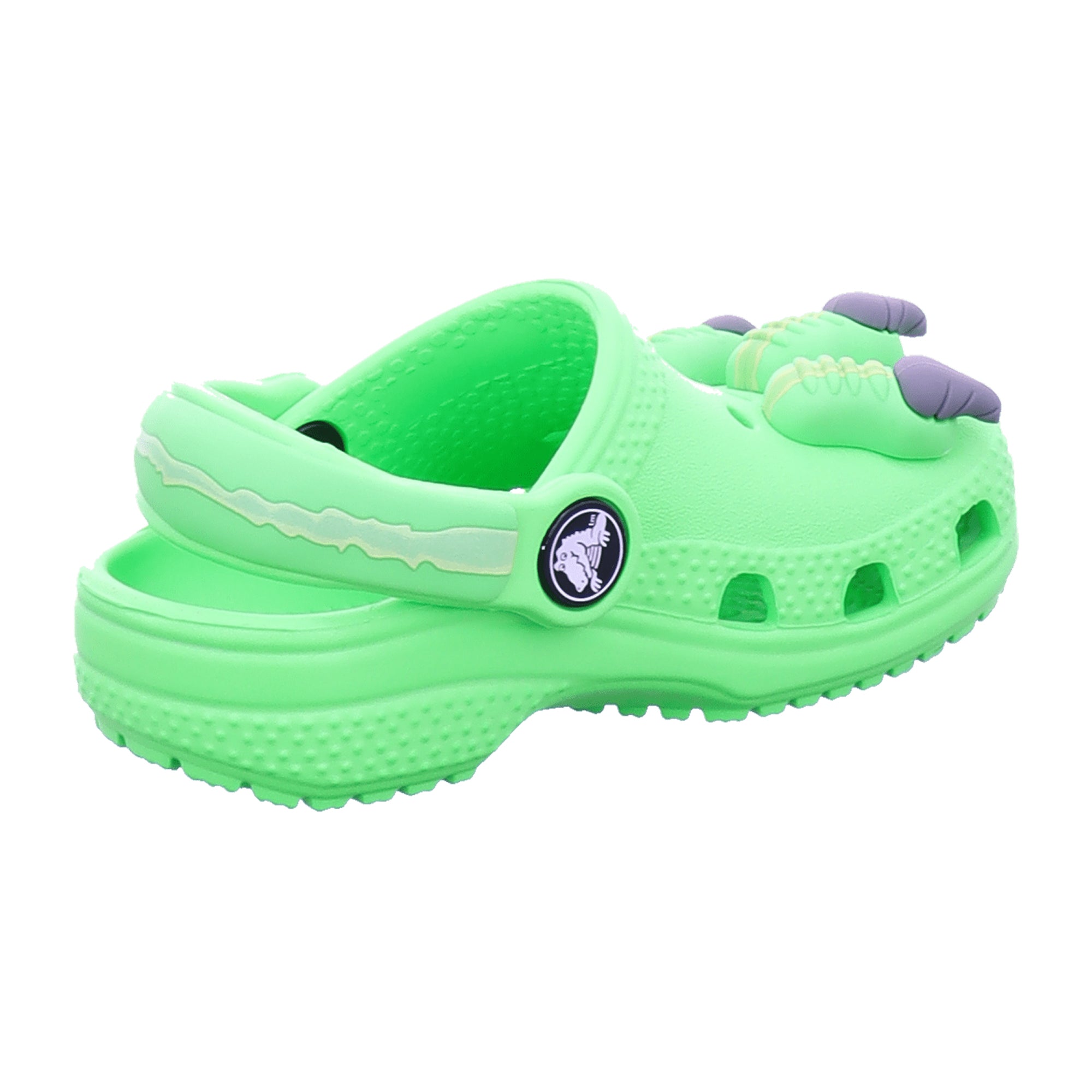 Crocs Classic 'I Am Dinosaur' Kids Clogs, Vibrant Green