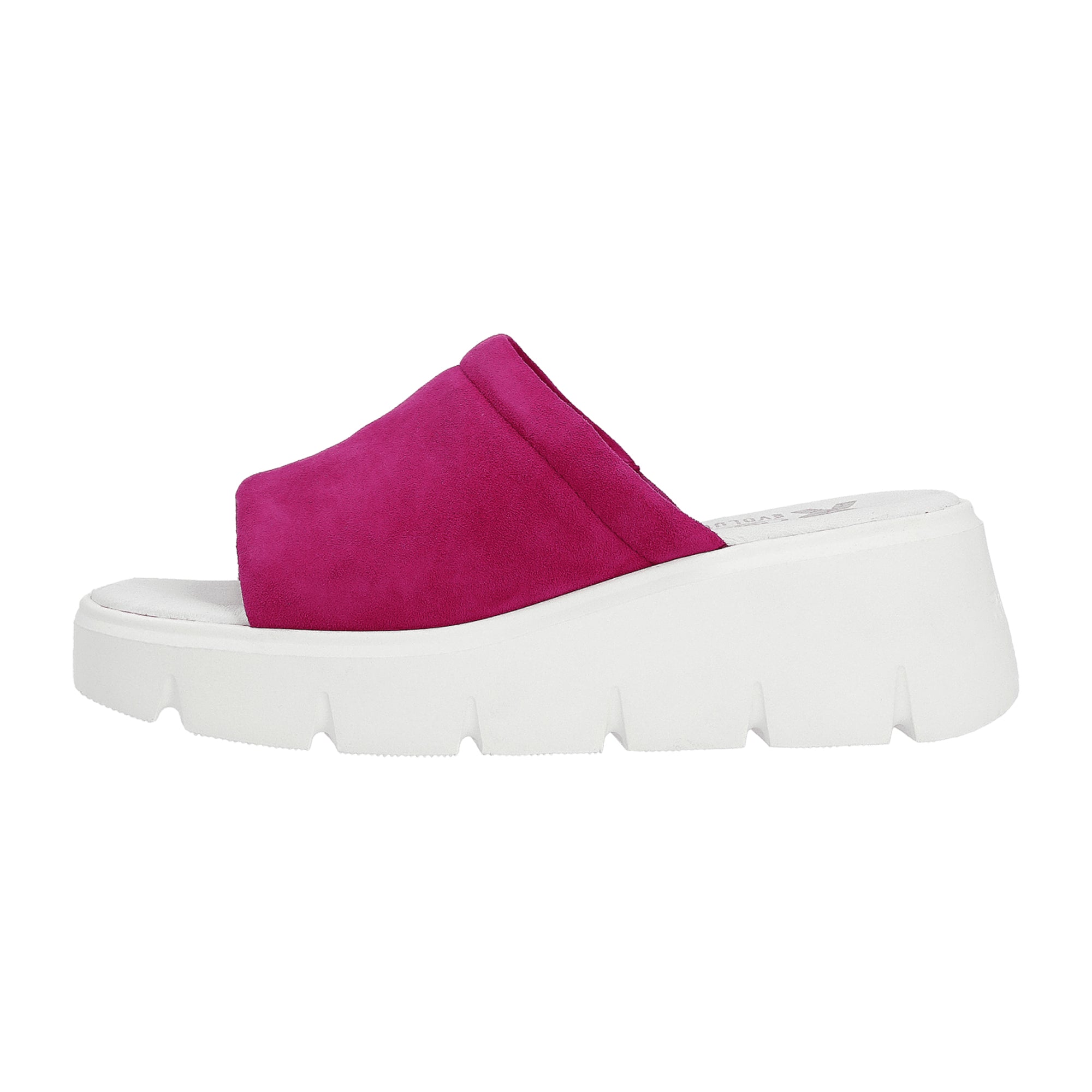 Rieker W155131 Women's Pink Leather Wedge Heel Shoes