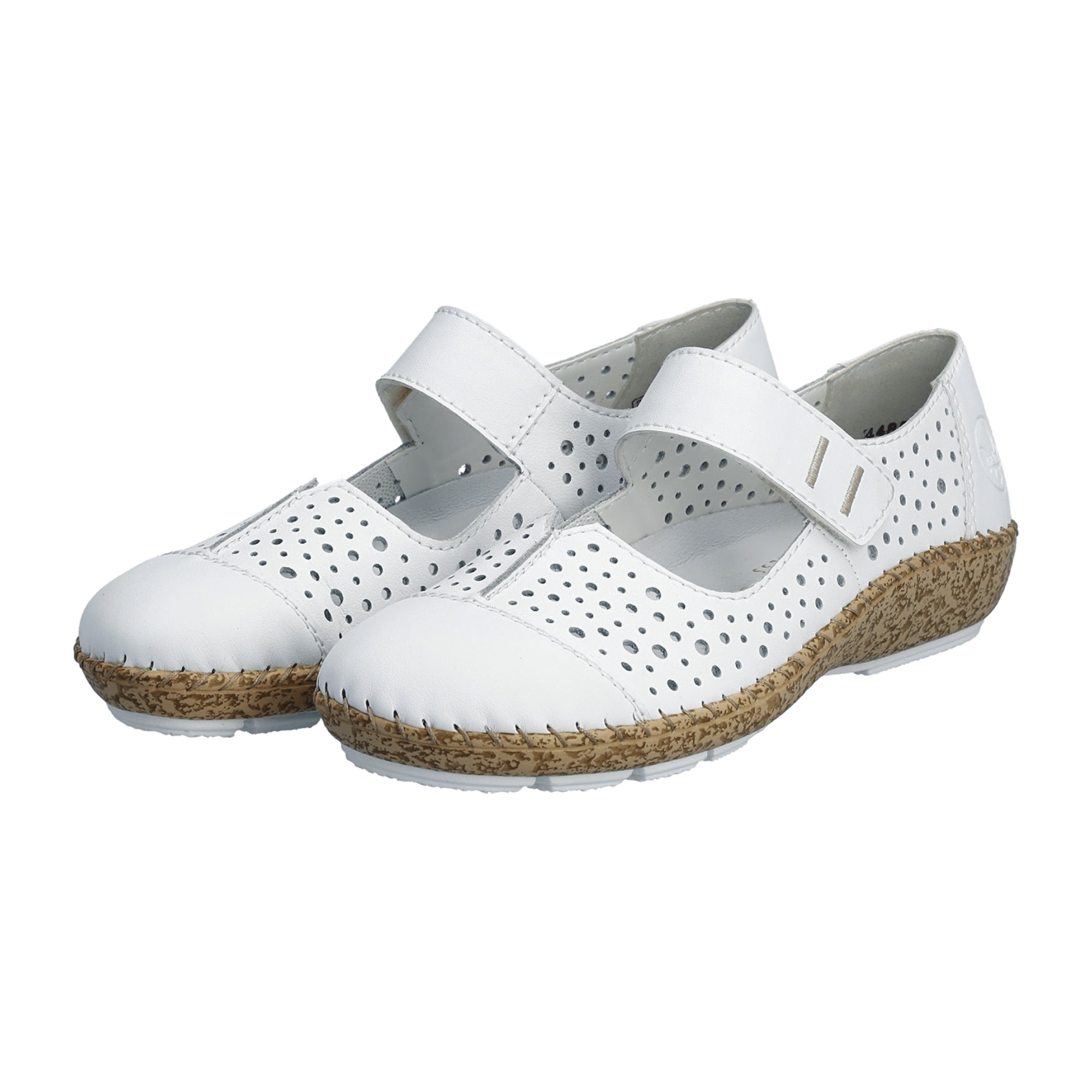Rieker Comfortable Women's Slip-On Shoes White