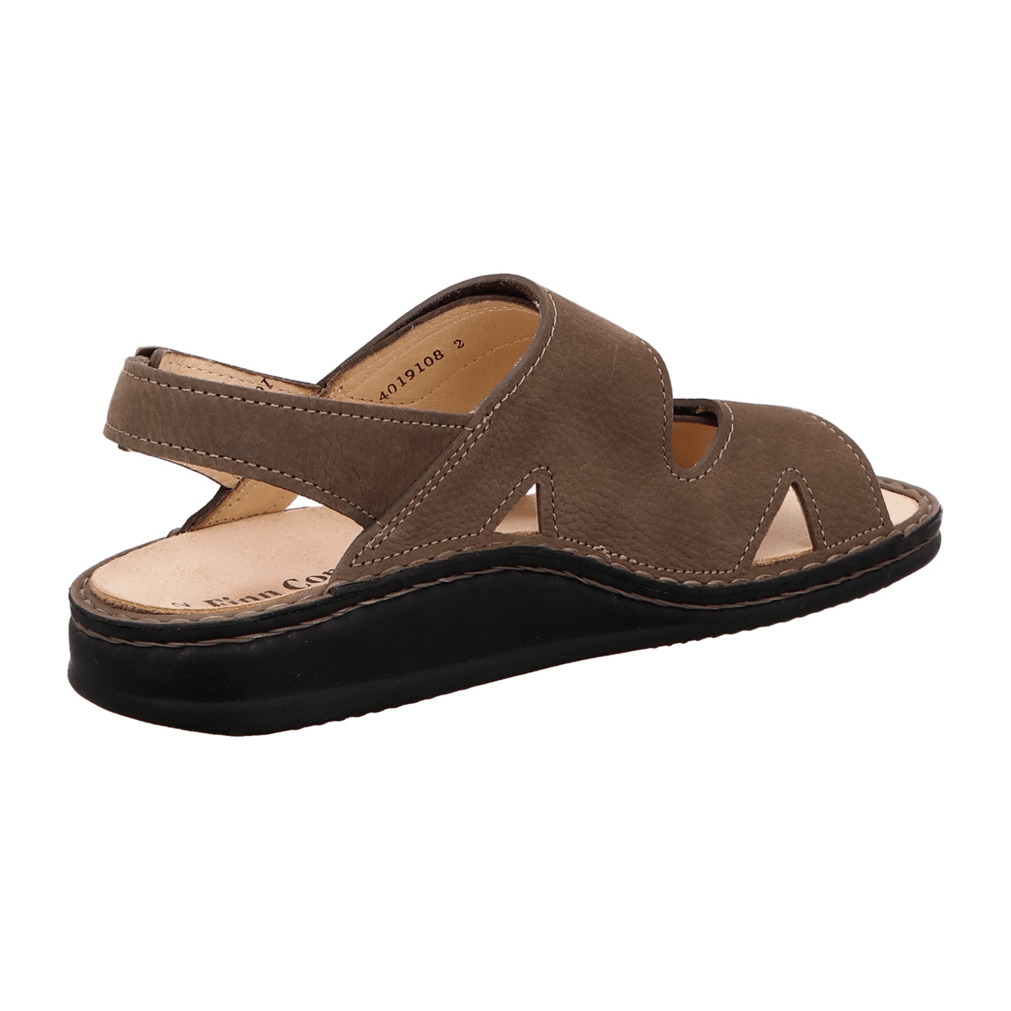 Finn Comfort Toro-Soft Men's Sandals in Oxide Brown - Comfortable Leather Sandals with Adjustable Straps