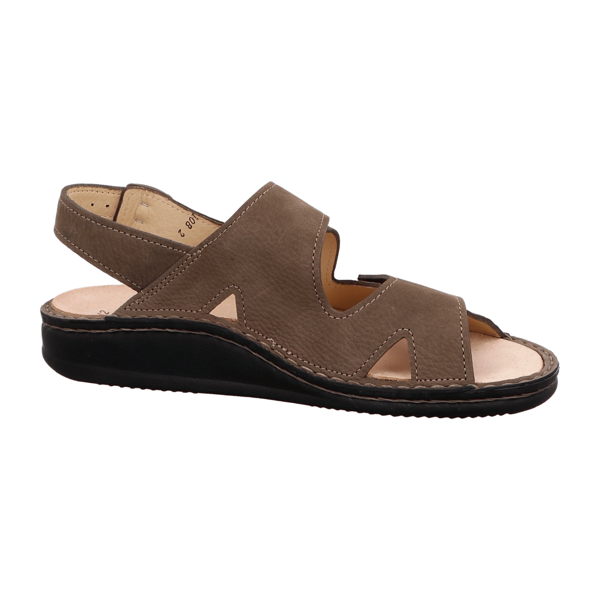 Finn Comfort Toro-Soft Men's Sandals in Oxide Brown - Comfortable Leather Sandals with Adjustable Straps