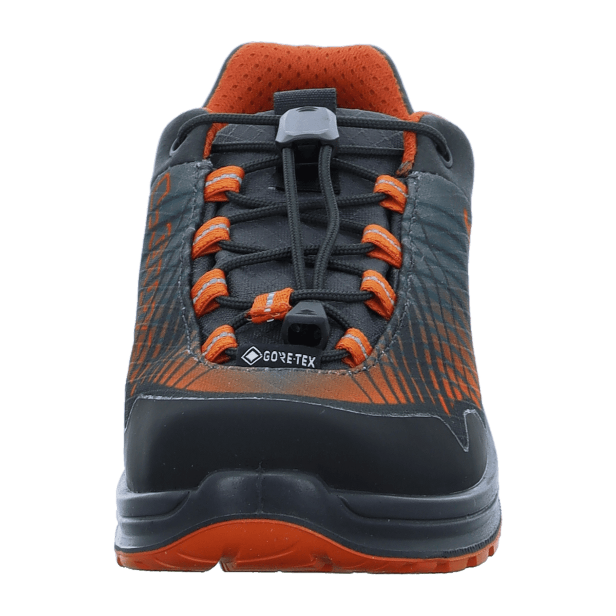 LOWA Carezza GTX Lo JR Kids Hiking Shoes - Waterproof Anthracite Orange