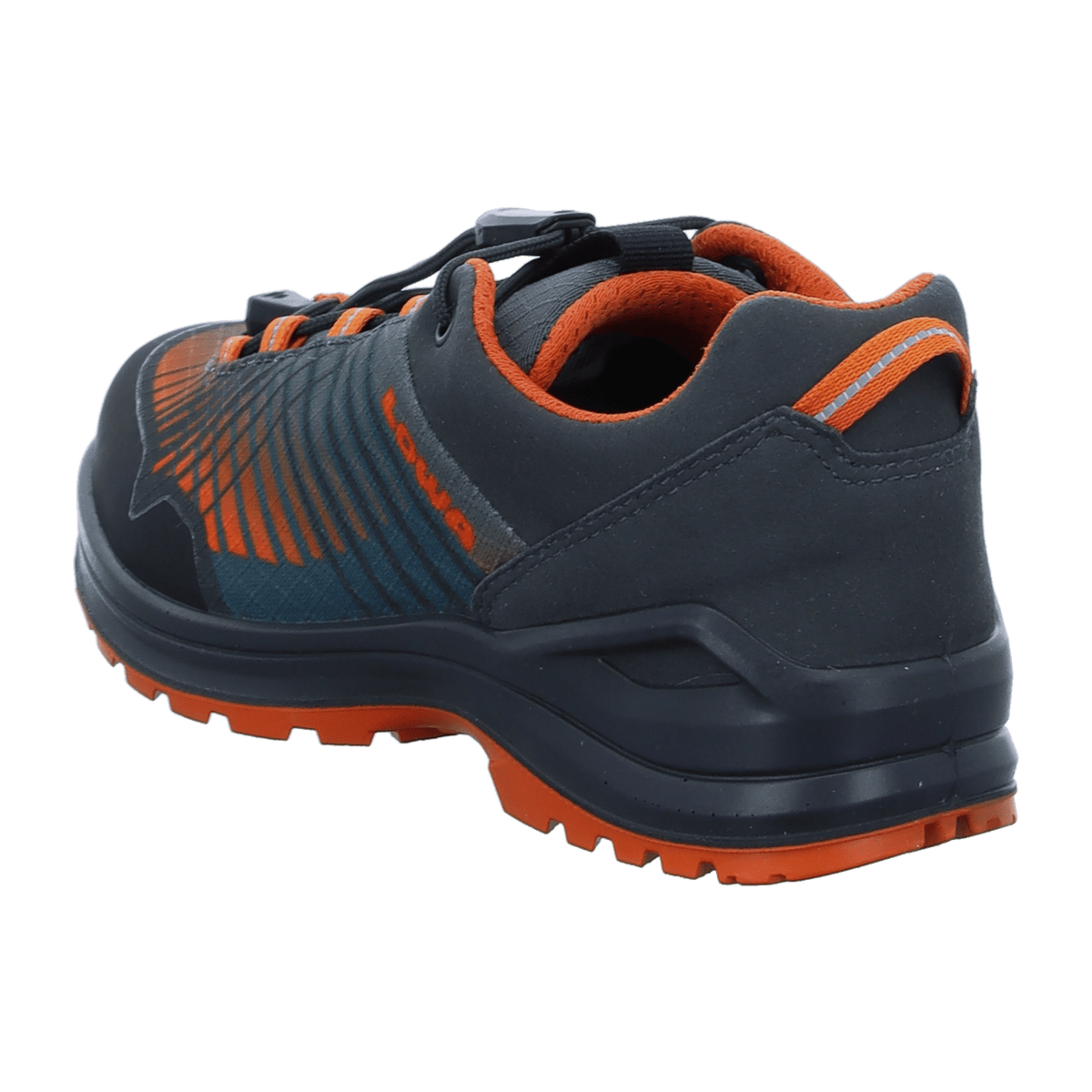 LOWA Carezza GTX Lo JR Kids Hiking Shoes - Waterproof Anthracite Orange