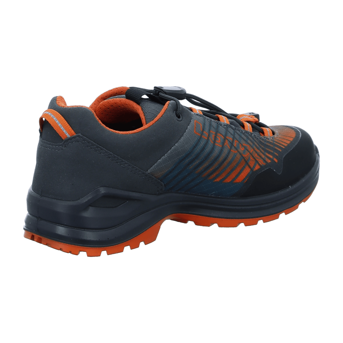 LOWA Carezza GTX Lo JR Kids Hiking Shoes - Waterproof Anthracite Orange