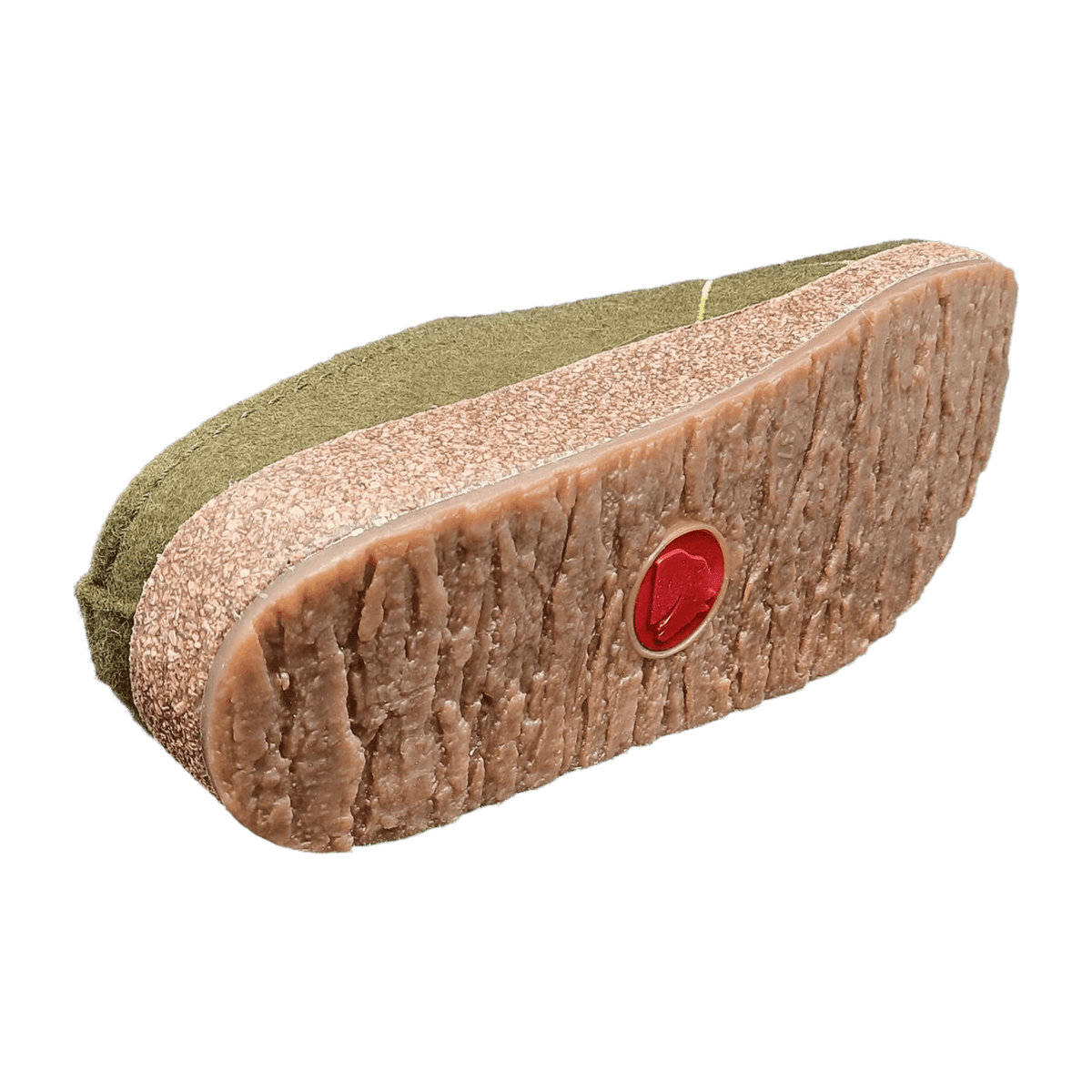 HAFLINGER Grizzly Mikado Women's Wool Slippers Green - Felt Clogs