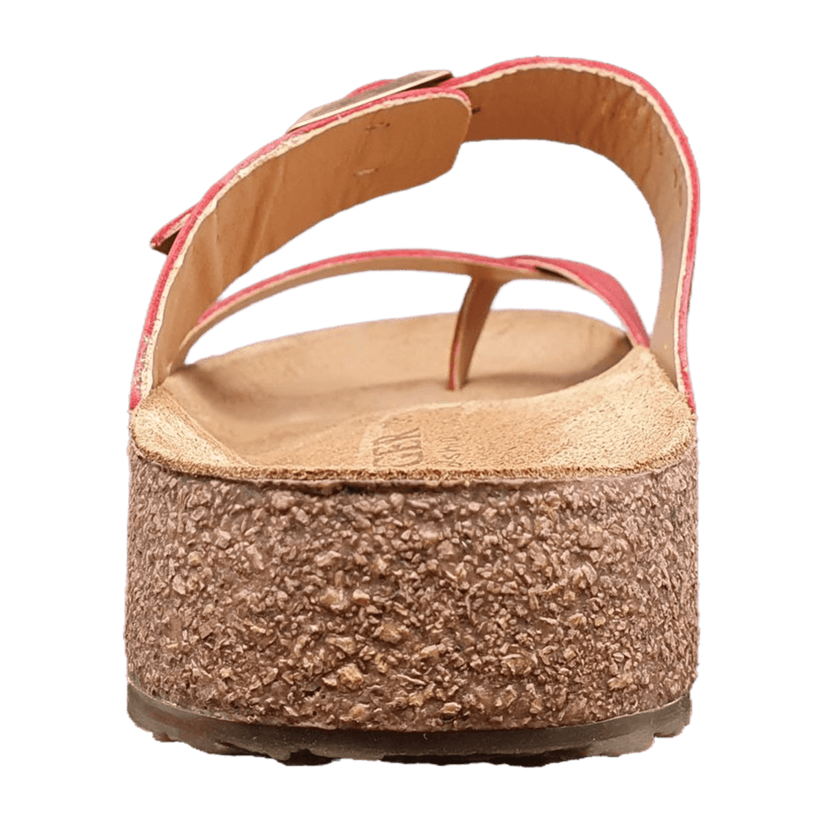 Haflinger Bio Juno Women's Leather Mules - Cork Sole Country Red