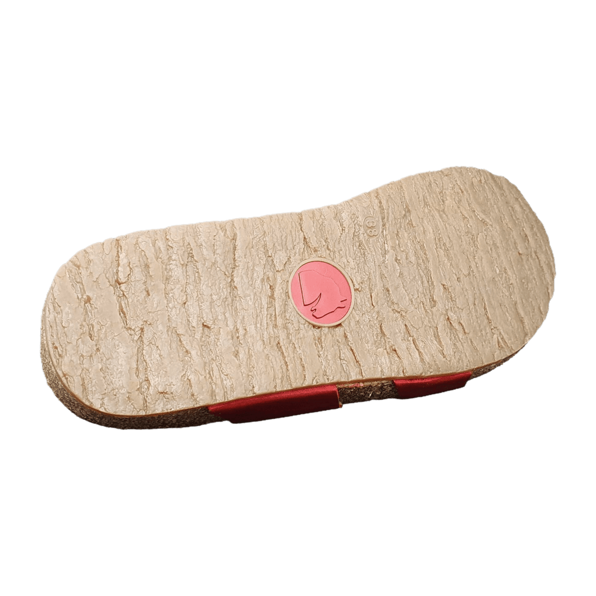 Haflinger Bio Juno Women's Leather Mules - Cork Sole Country Red