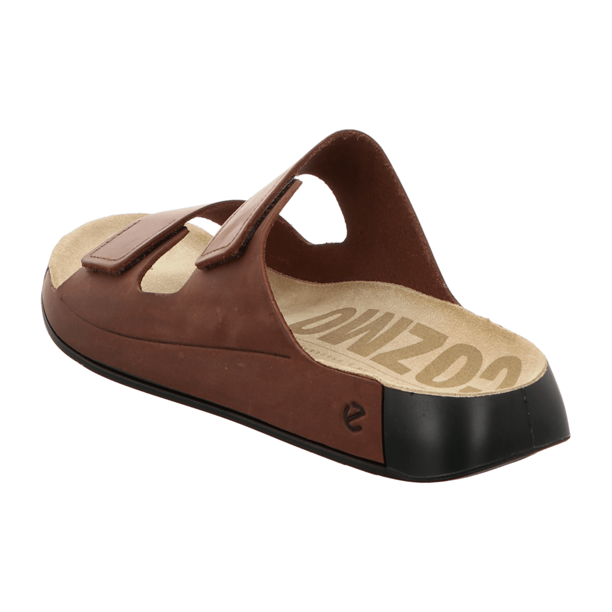 ECCO Cozmo Men's Leather Sandals Potting Soil - Lightweight Arch Support