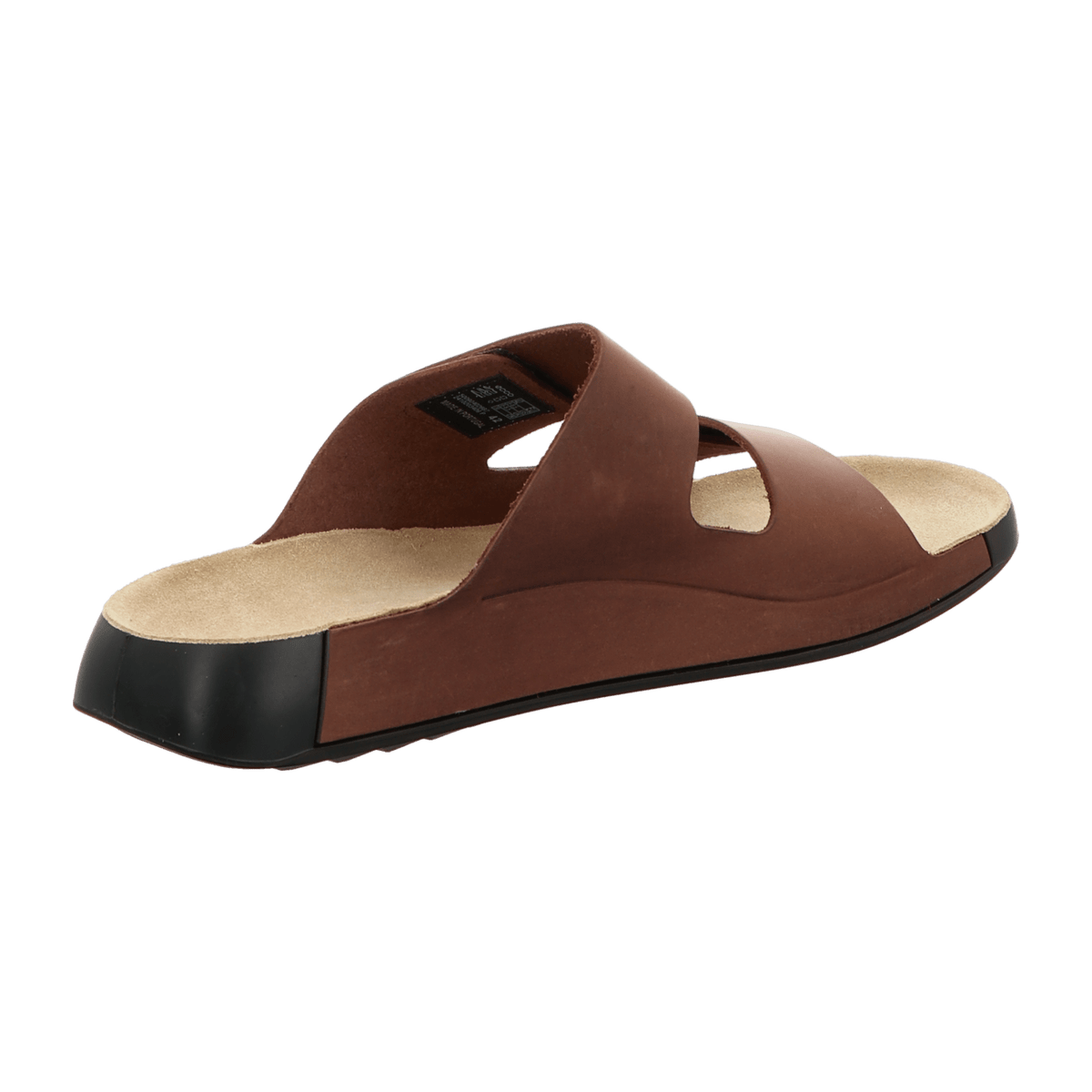 ECCO Cozmo Men's Leather Sandals Potting Soil - Lightweight Arch Support