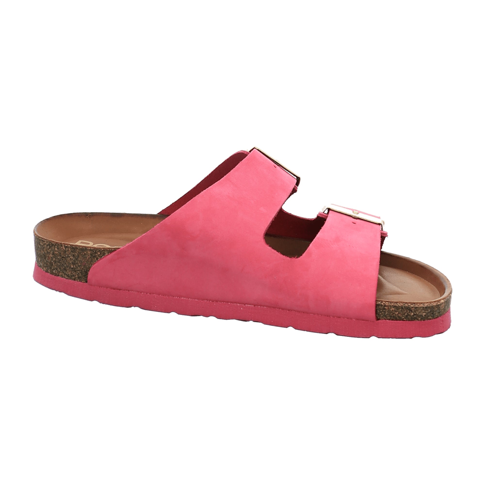 Rohde Alba Women's Pink Nubuck Leather Sandals with Adjustable Strap