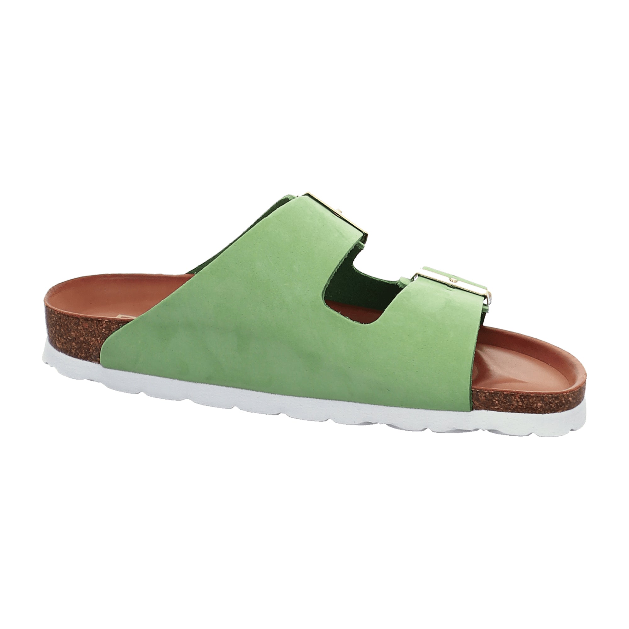 Rohde Kiwi Green Women's Nubuck Leather Sandals Open Toe Adjustable Strap