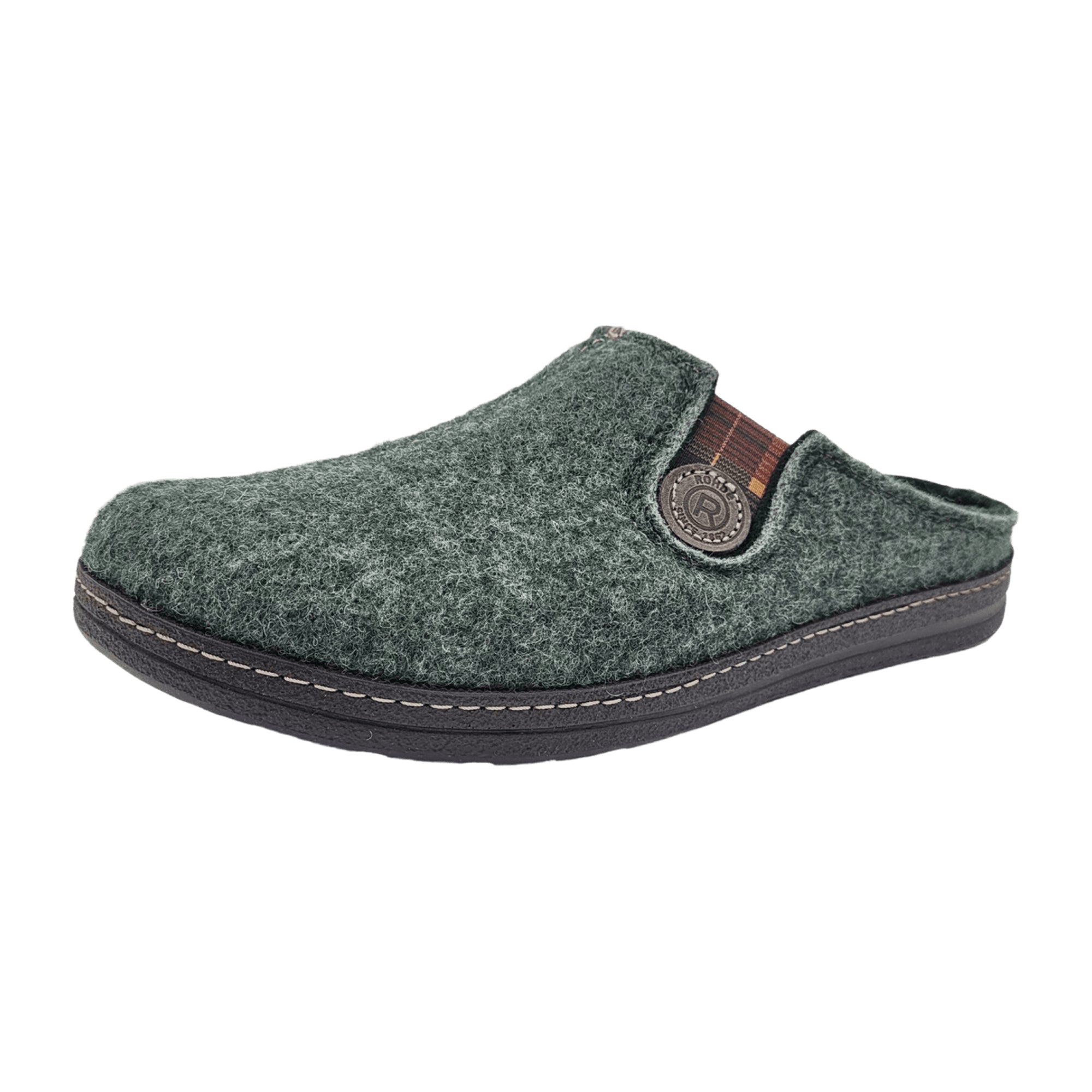 Rohde Cactus Men's Slip-On Shoes Gray Felt Warm Lined Removable Insole