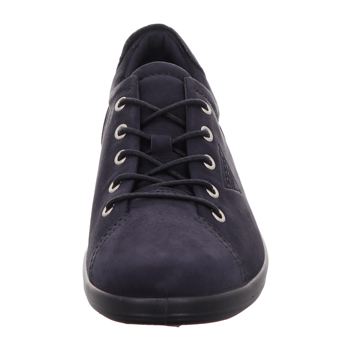 ECCO Soft 2.0 Women's Lace-Up Fashion Trainers Night Sky Blue Leather