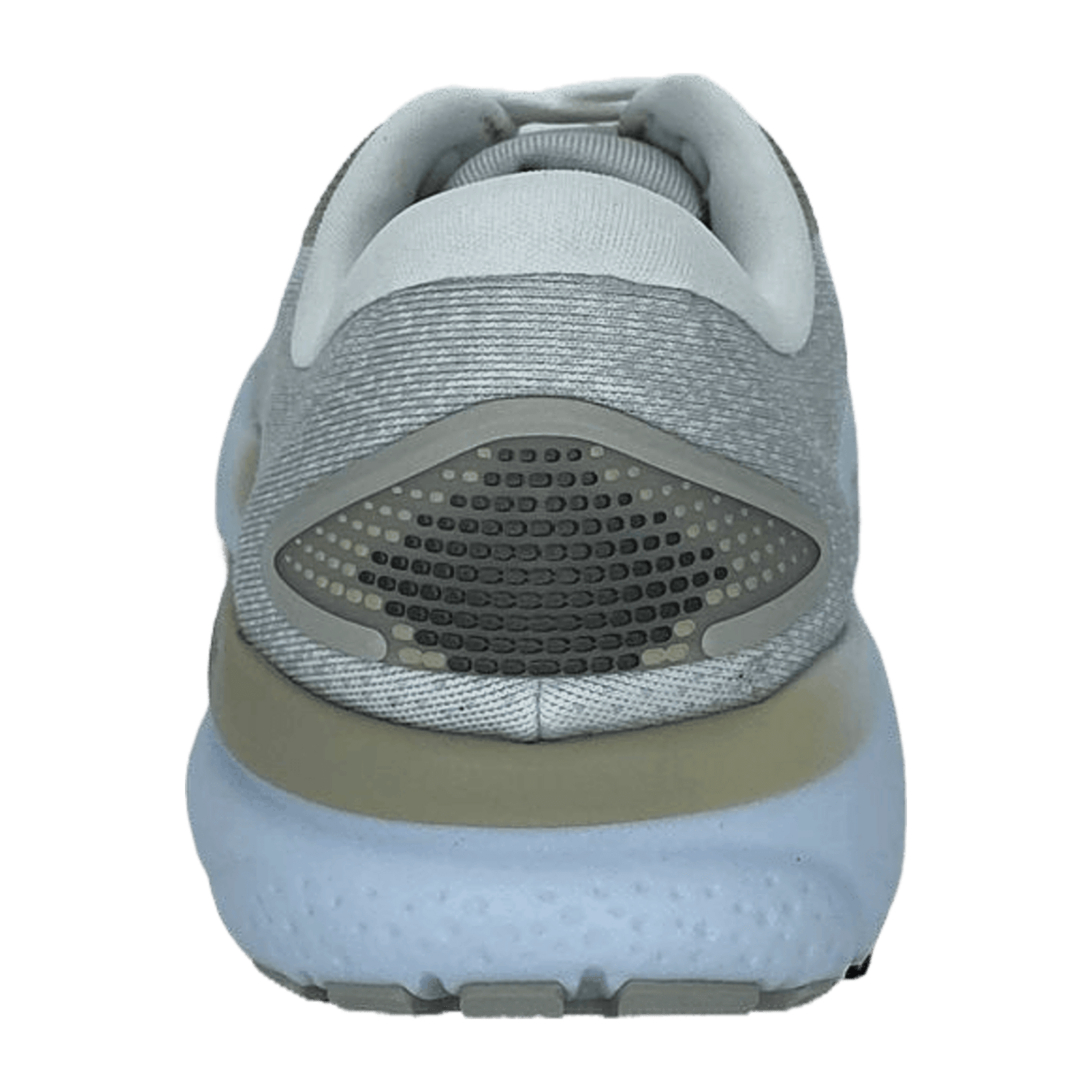 Brooks Men's Ghost 16 Sneaker Lace-Up Shoes in White Cream Rose with Rubber Sole