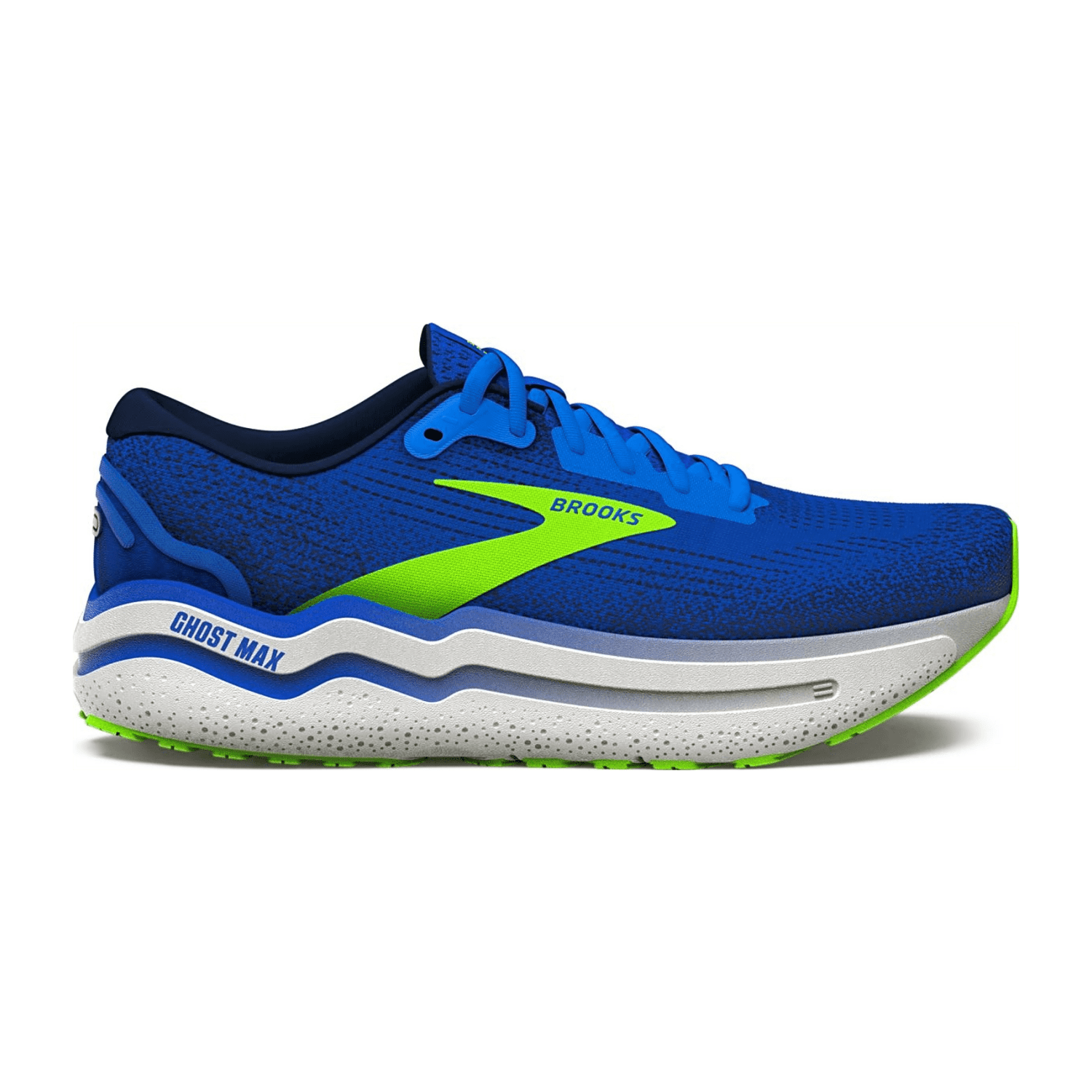Brooks Ghost Max 2 Men's Running Shoes - Blue Synthetic & Textile Upper with Rubber Outsole