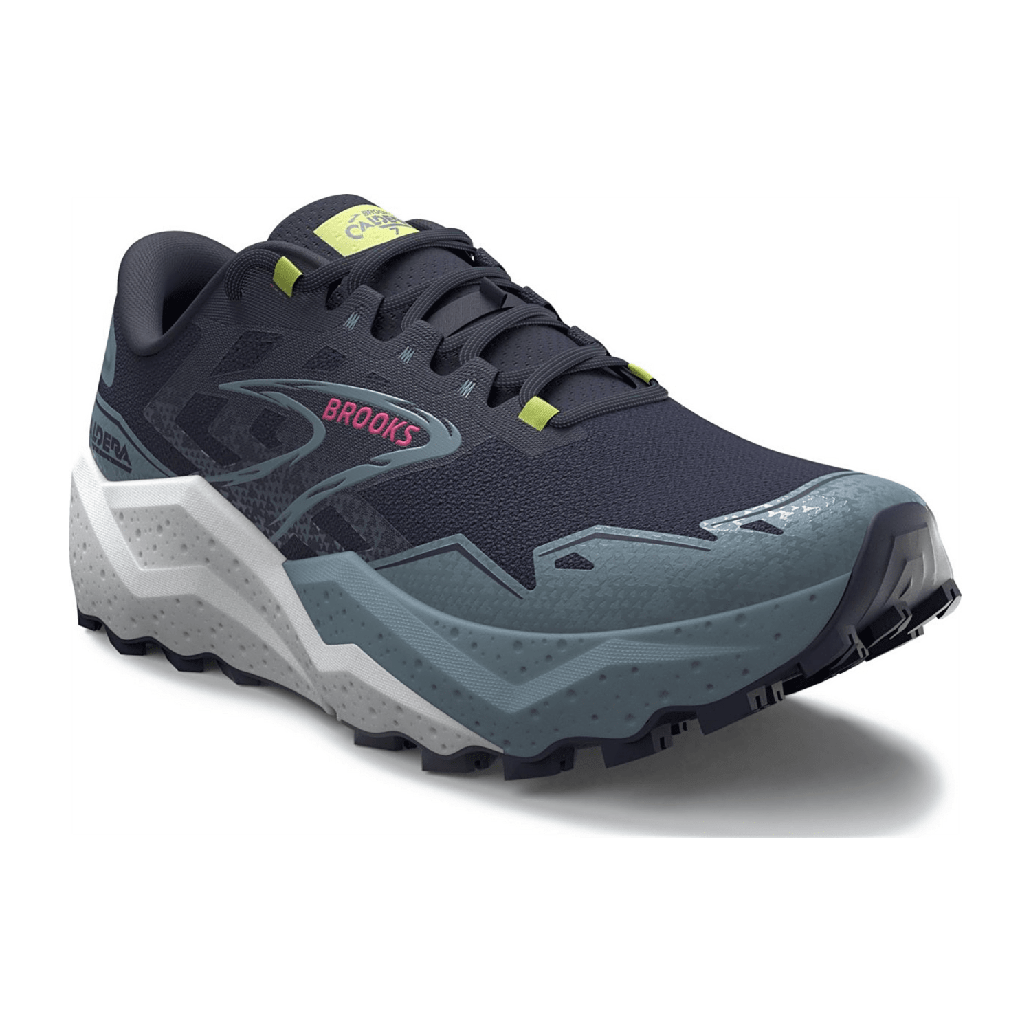 Brooks Caldera 7 Women's Running Shoes - Gray Synthetic Textile Upper with Rubber Sole
