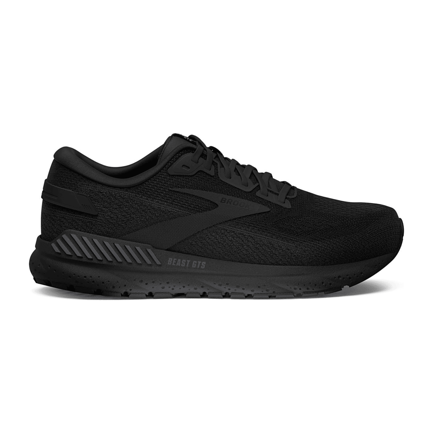 Brooks Beast GTS 24 Men's Running Shoes Black Black Ebony Engineered Knit