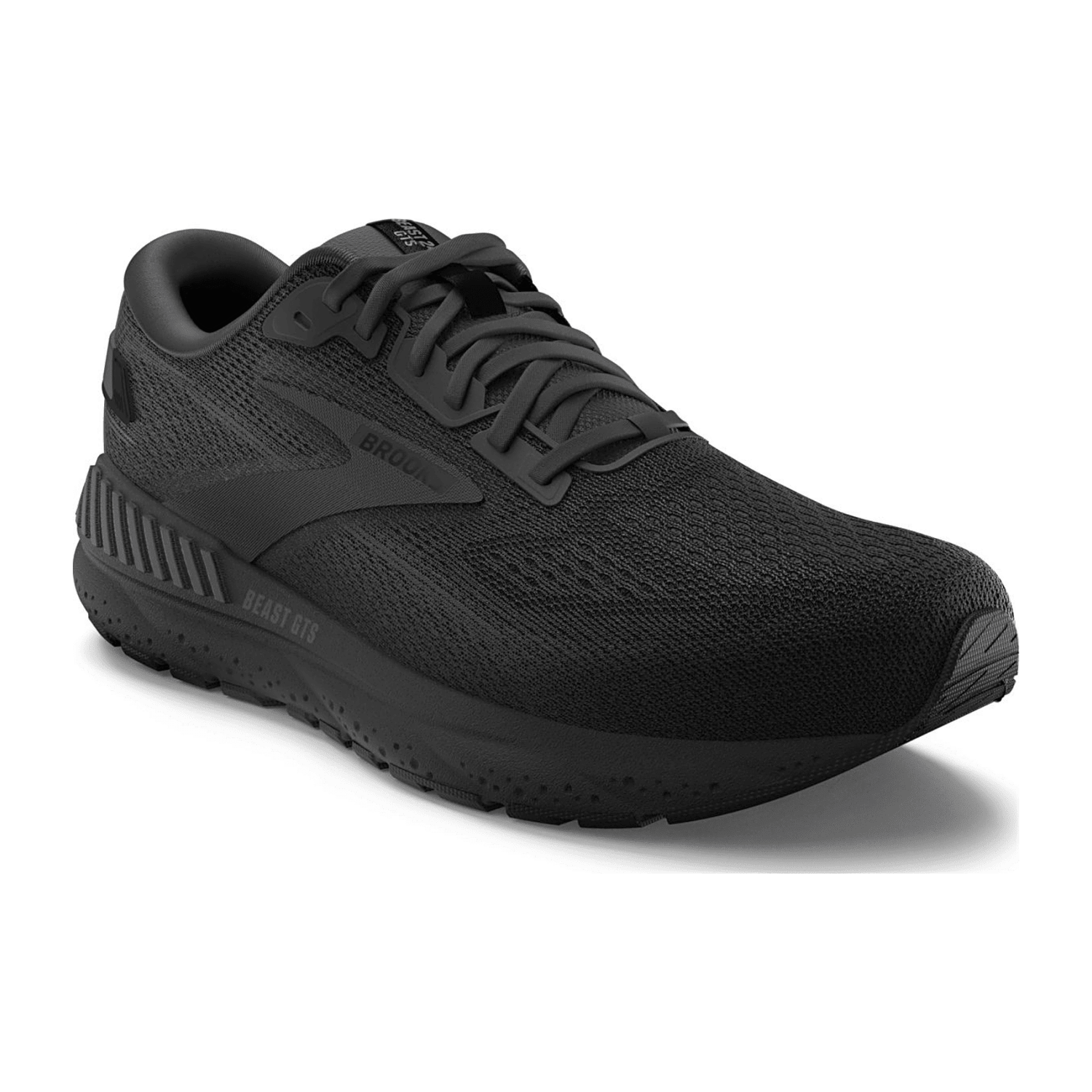 Brooks Beast GTS 24 Men's Running Shoes Black Black Ebony Engineered Knit