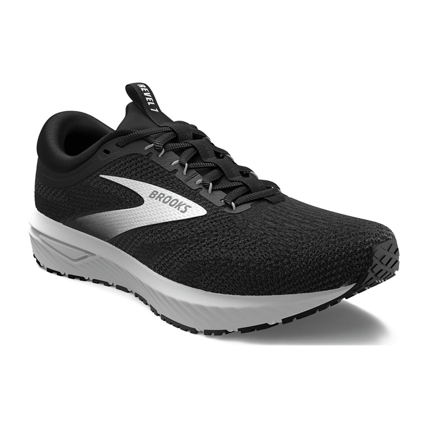 Brooks Revel 7 Men's Running Shoes Black Lace-Up Synthetic