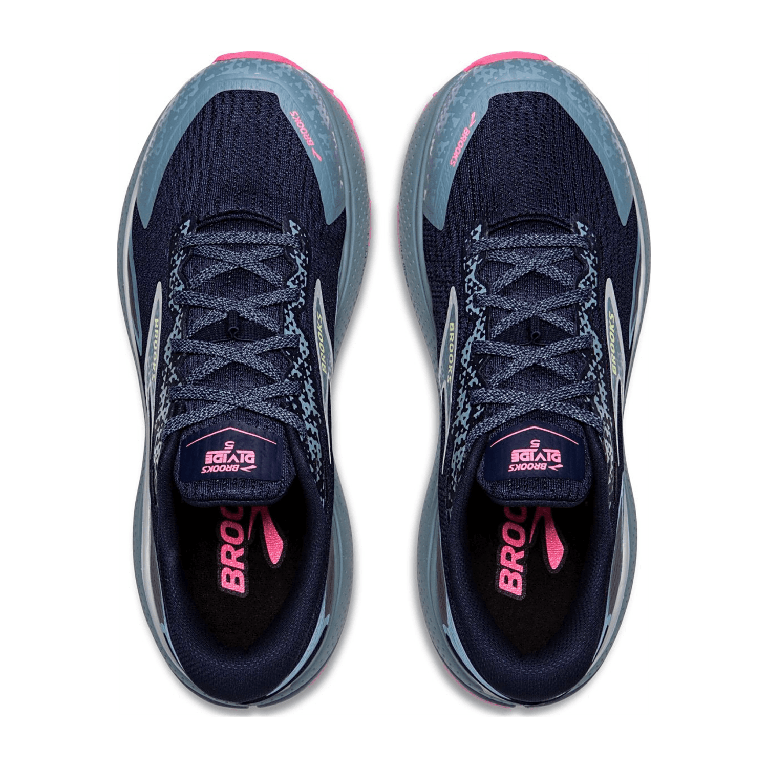 Brooks Divide 5 Women's Running Shoes - Breathable Mesh Lace-Up Sneakers in Peacoat Black/Pink