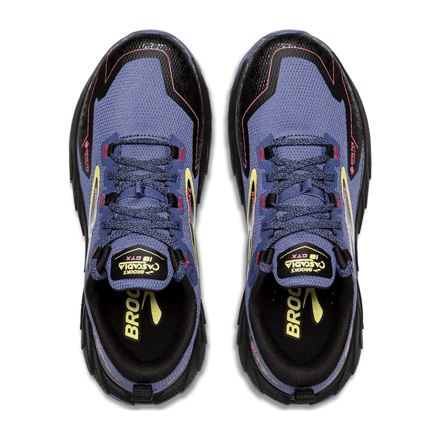 Brooks Cascadia 18 GTX Women's Trail Running Shoes, Lace-Up, Gray, Fabric and Synthetic Upper, Protective Toe Cap, Rubber Outsole