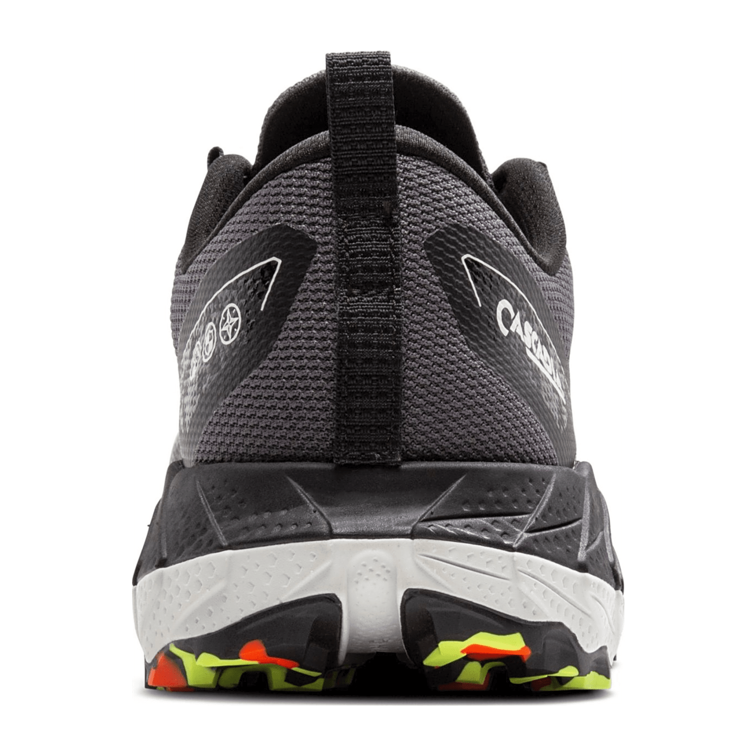 Brooks Men's Cascadia 18 GTX Trail Running Shoes Waterproof Blackened Pearl/Black/Tomato