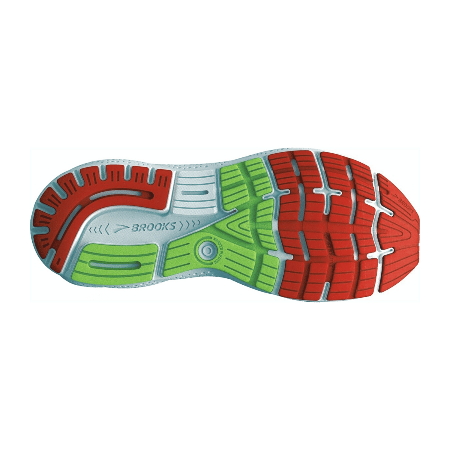 Brooks Ghost 16 Men's Running Shoes in Black/Mandarin/Green