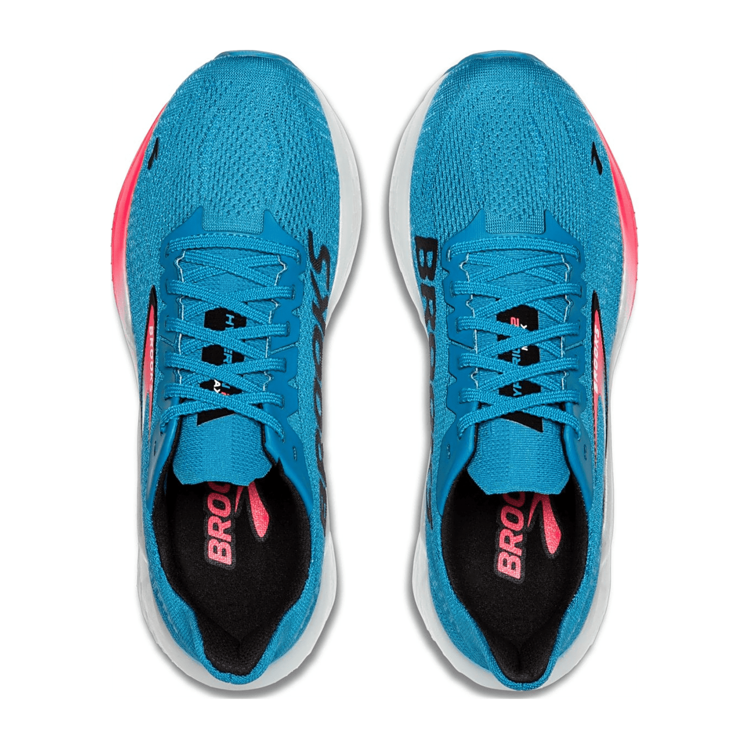 Brooks Hyperion Max 2 Women's Running Shoes - Crystal Seas / Diva Pink / Black - Lace-Up - Cotton Upper