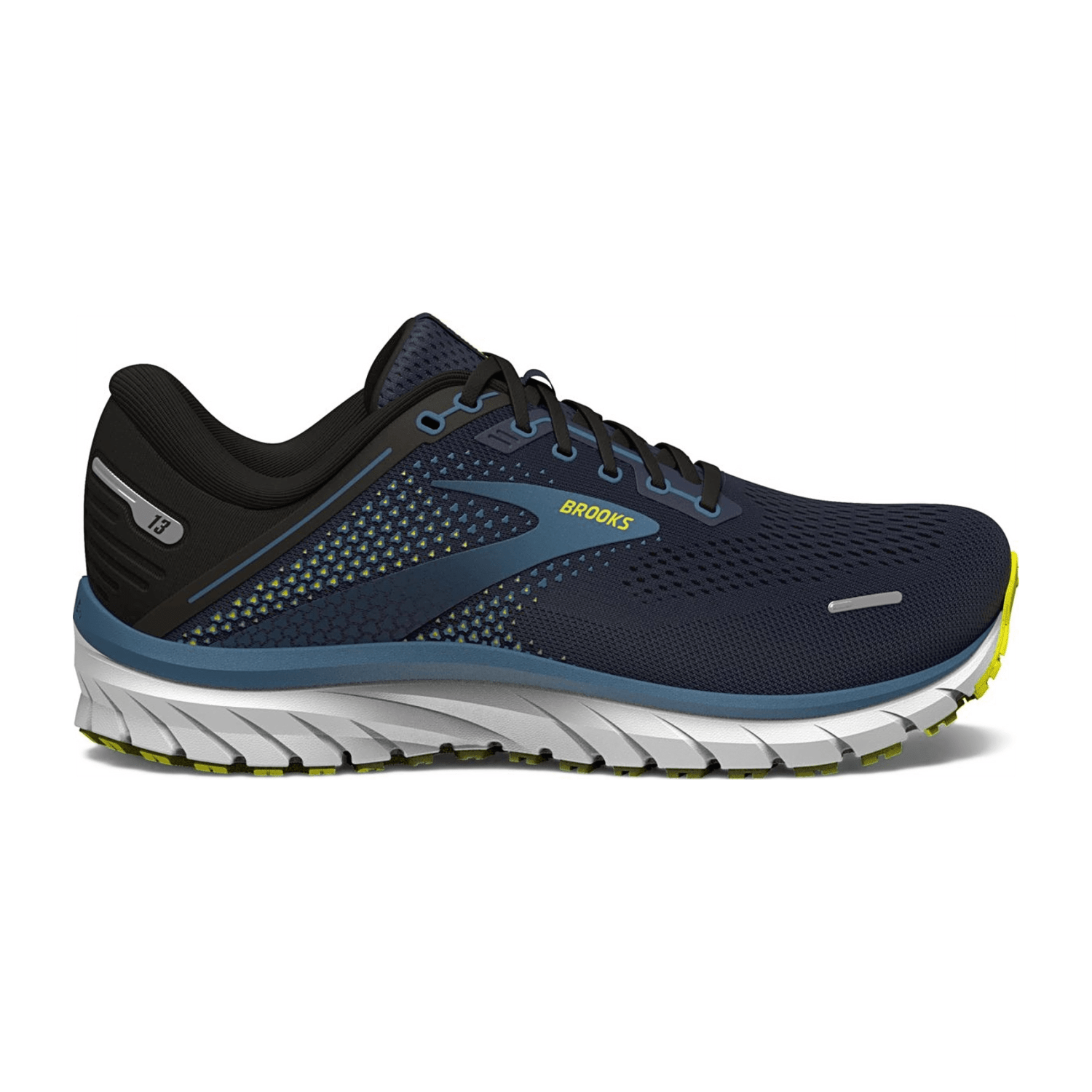 Brooks Defyance 13 Men Running Shoes Grey Textiles Rubber Sole