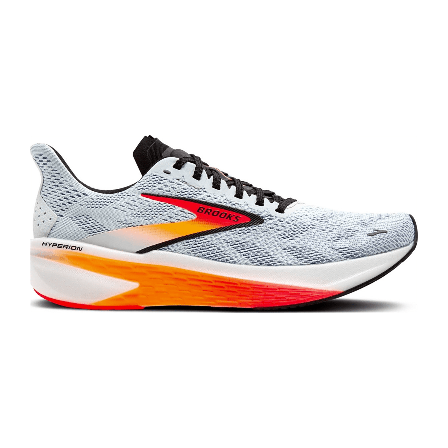 Brooks Men's Hyperion 2 Running Shoes Illusion Coral Black Cotton Rubber Round Toe
