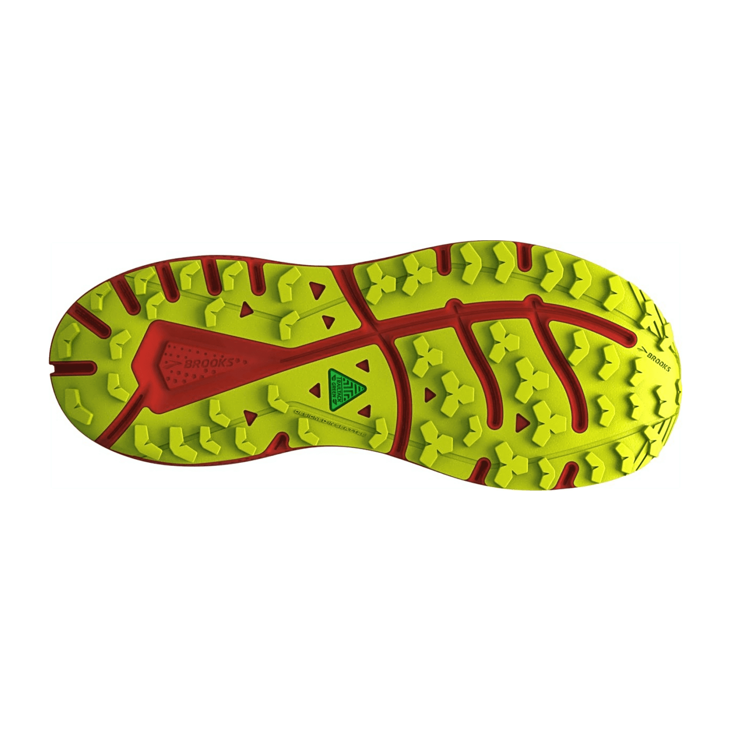 Brooks Divide 5 GTX Men's Trail Running Shoes in Black Cherry Lime, Textile Upper, Rubber Outsole